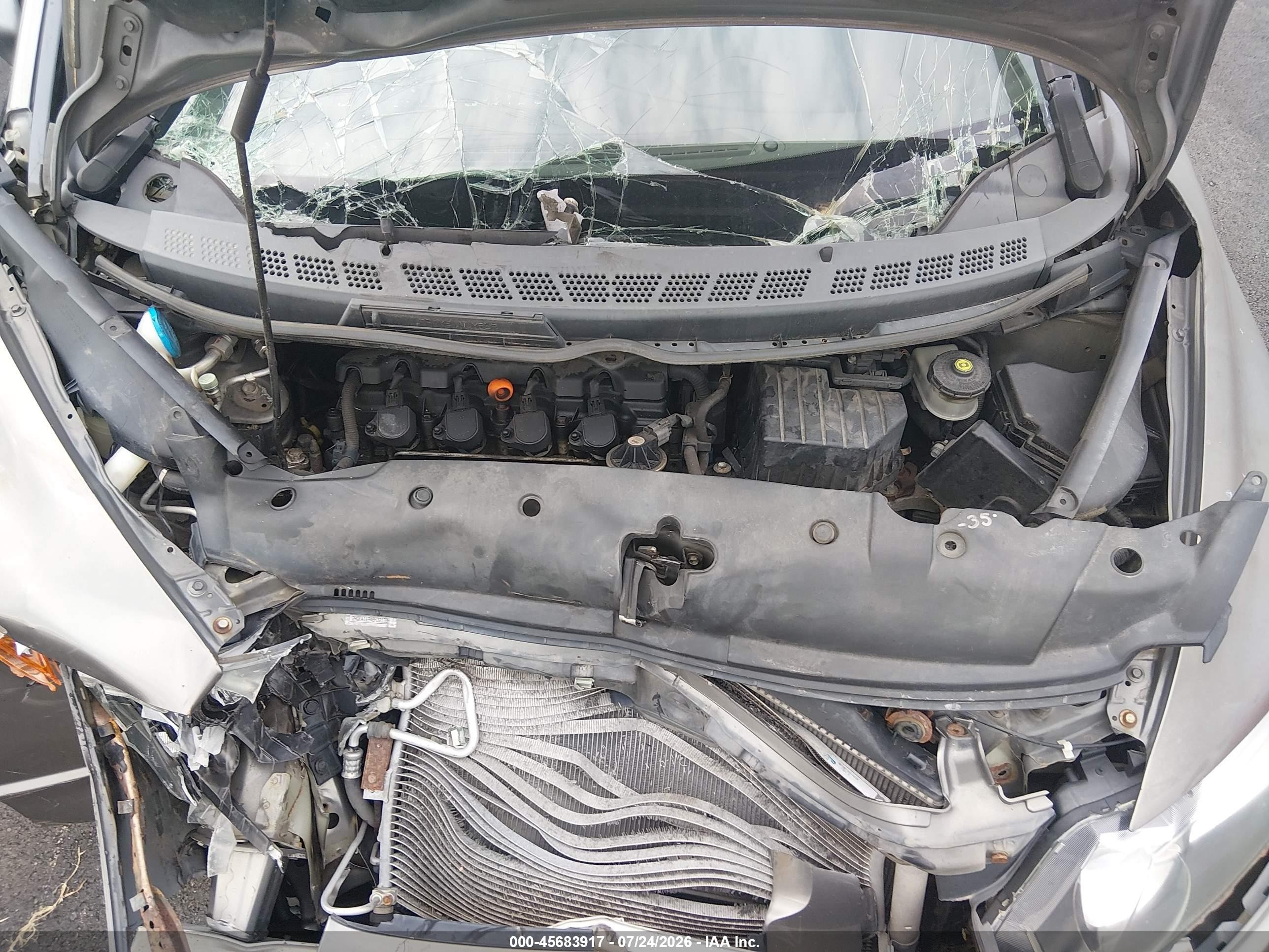 2008 Honda Civic Ex-l Gray vin: 2HGFA16948H321339