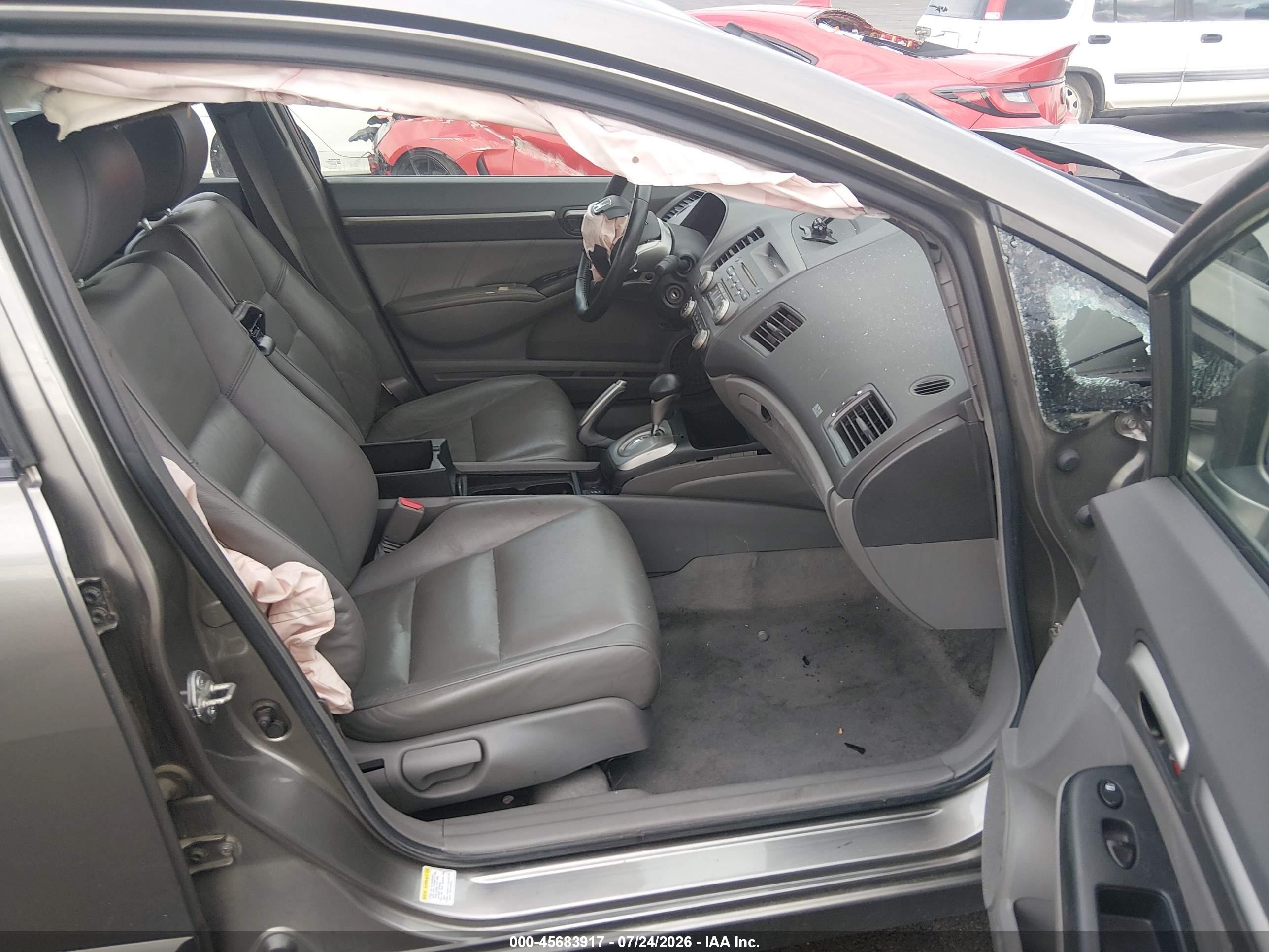 2008 Honda Civic Ex-l Gray vin: 2HGFA16948H321339