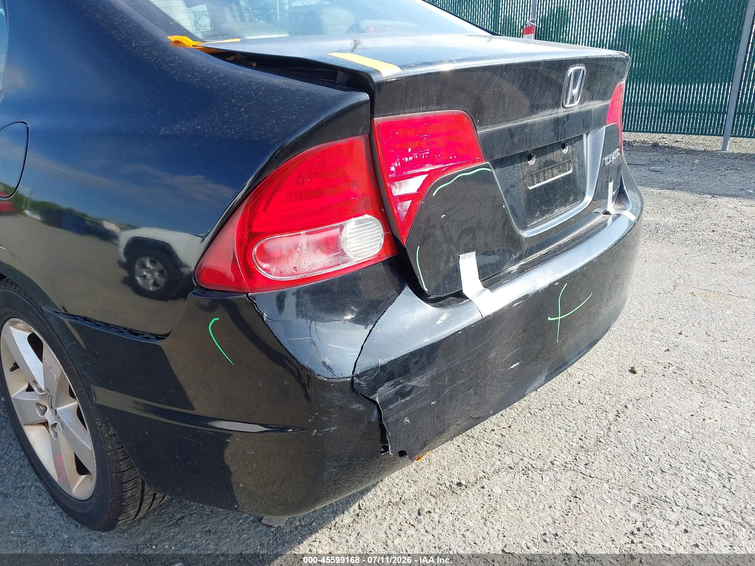 2008 Honda Civic Ex-l Black vin: 2HGFA16948H513327