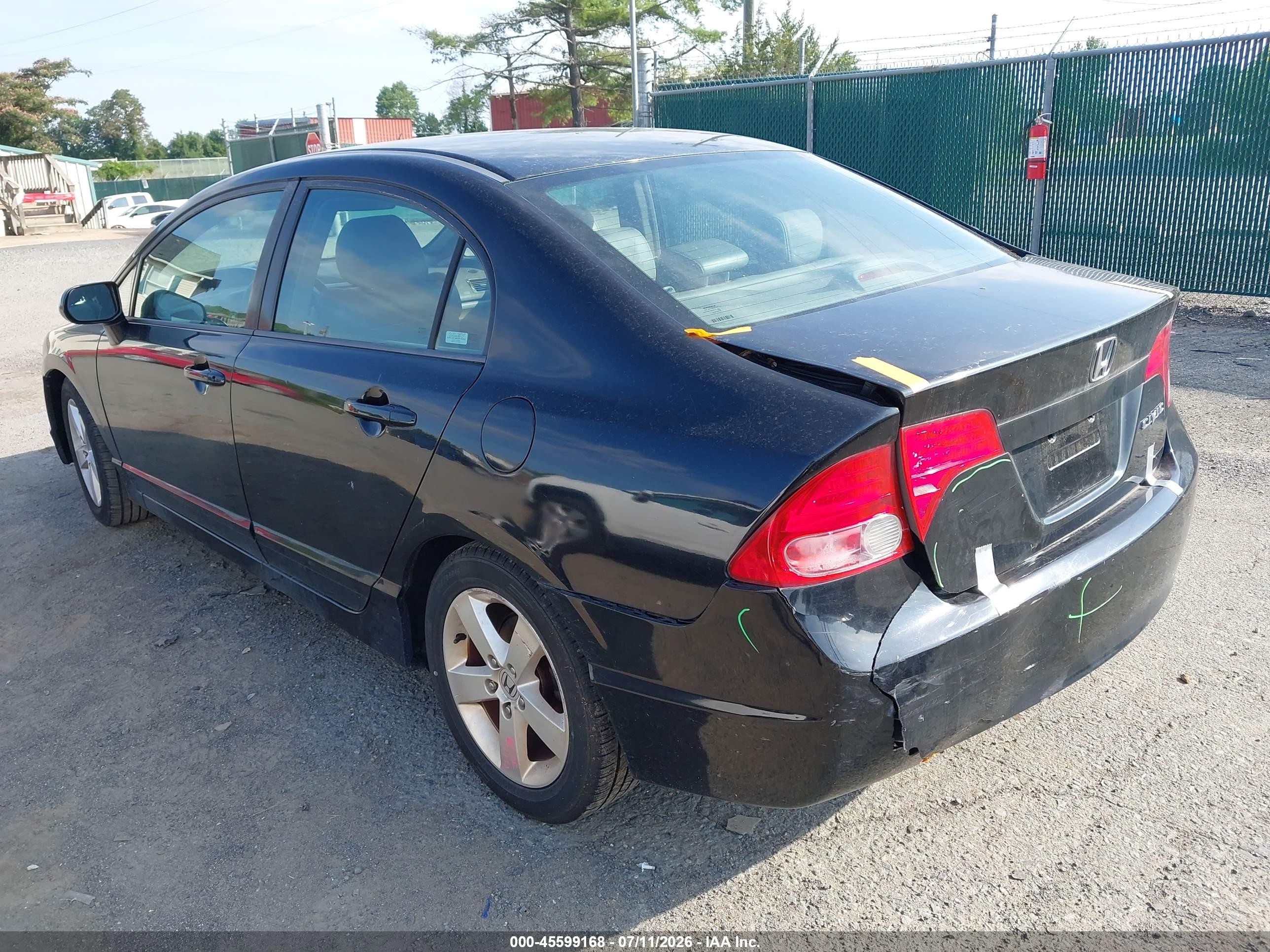 2008 Honda Civic Ex-l Black vin: 2HGFA16948H513327