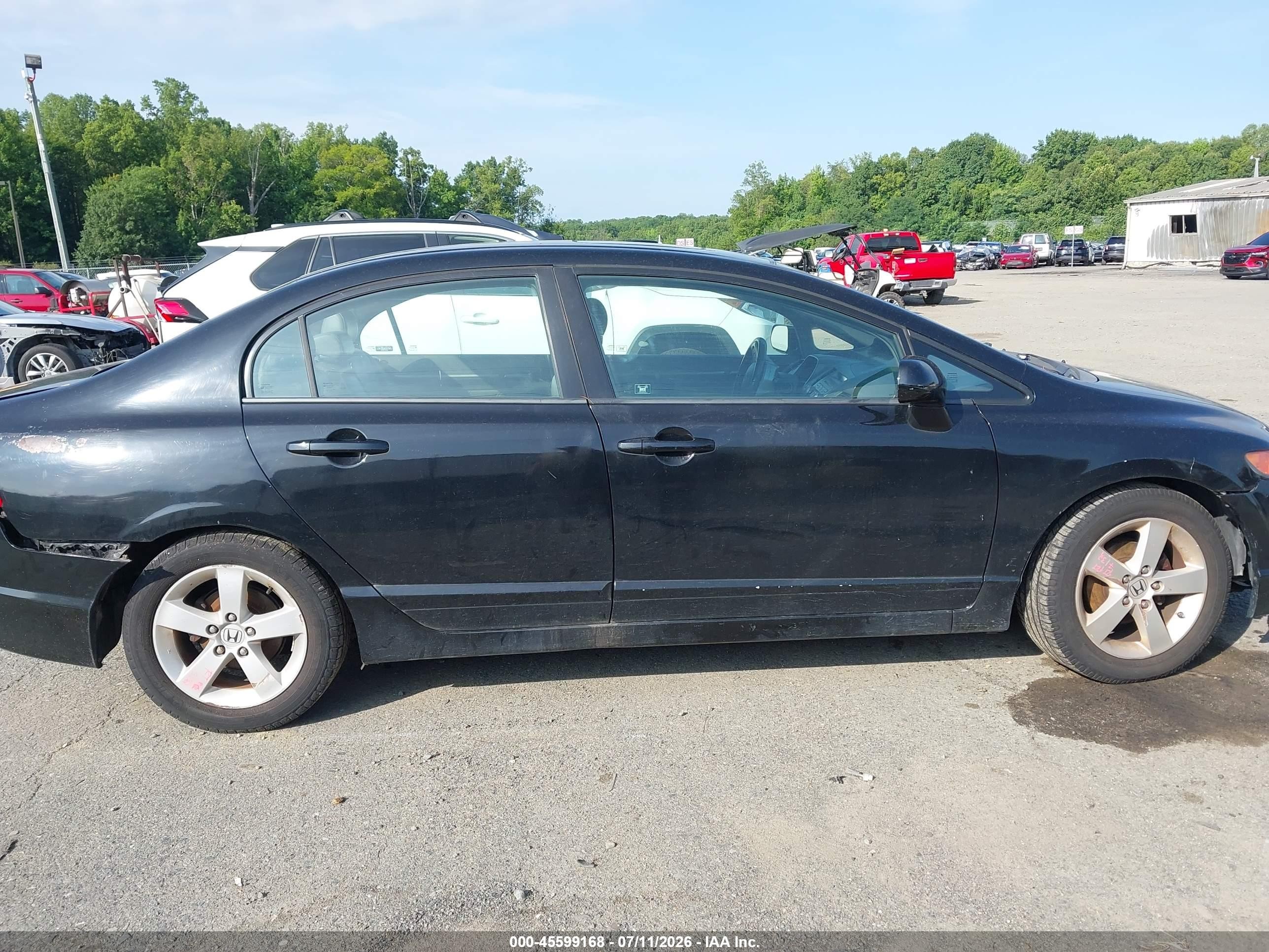 2008 Honda Civic Ex-l Black vin: 2HGFA16948H513327