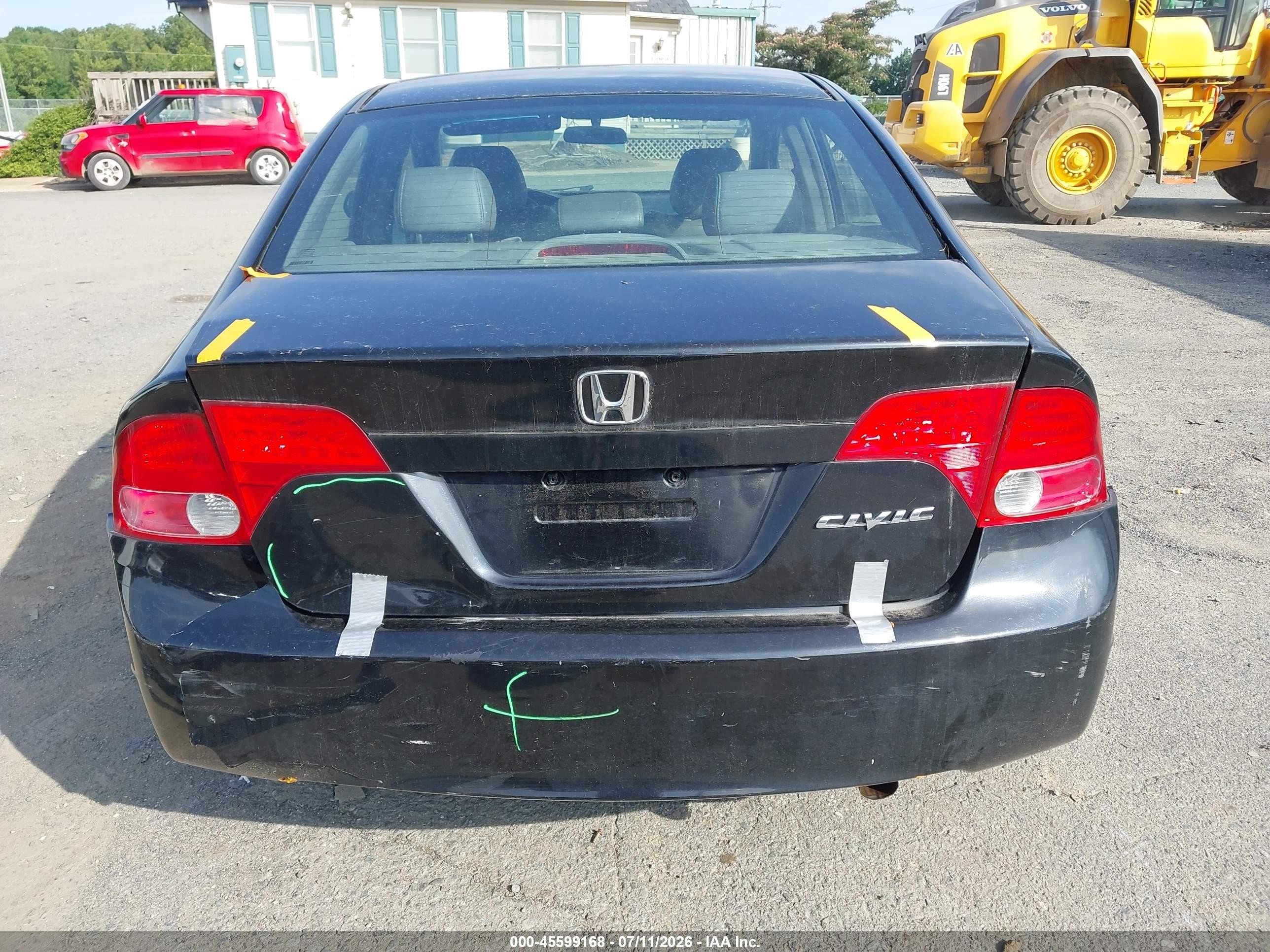 2008 Honda Civic Ex-l Black vin: 2HGFA16948H513327