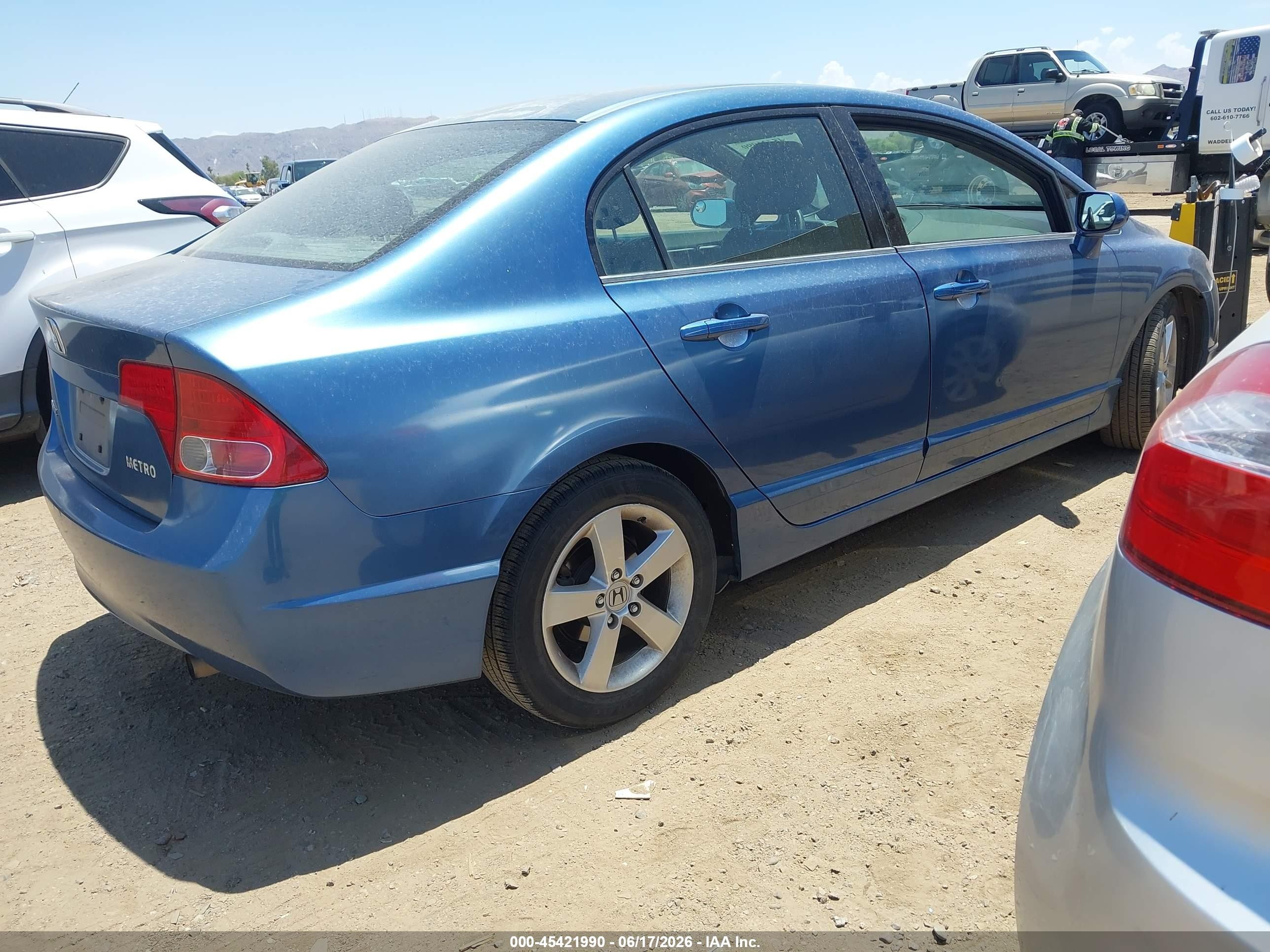 2008 Honda Civic Ex-l Blue vin: 2HGFA16948H518561