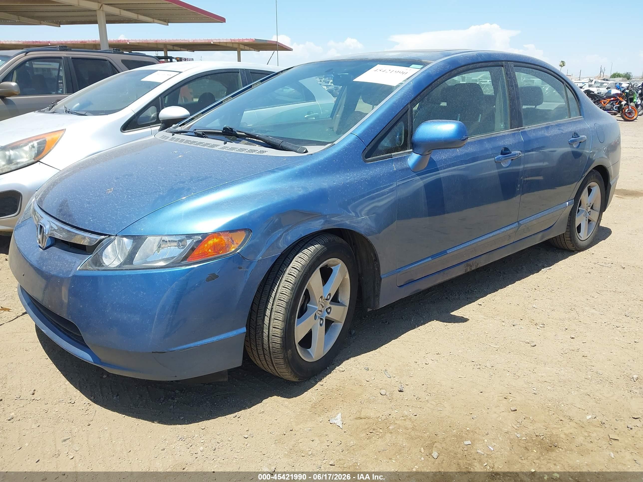 2008 Honda Civic Ex-l Blue vin: 2HGFA16948H518561