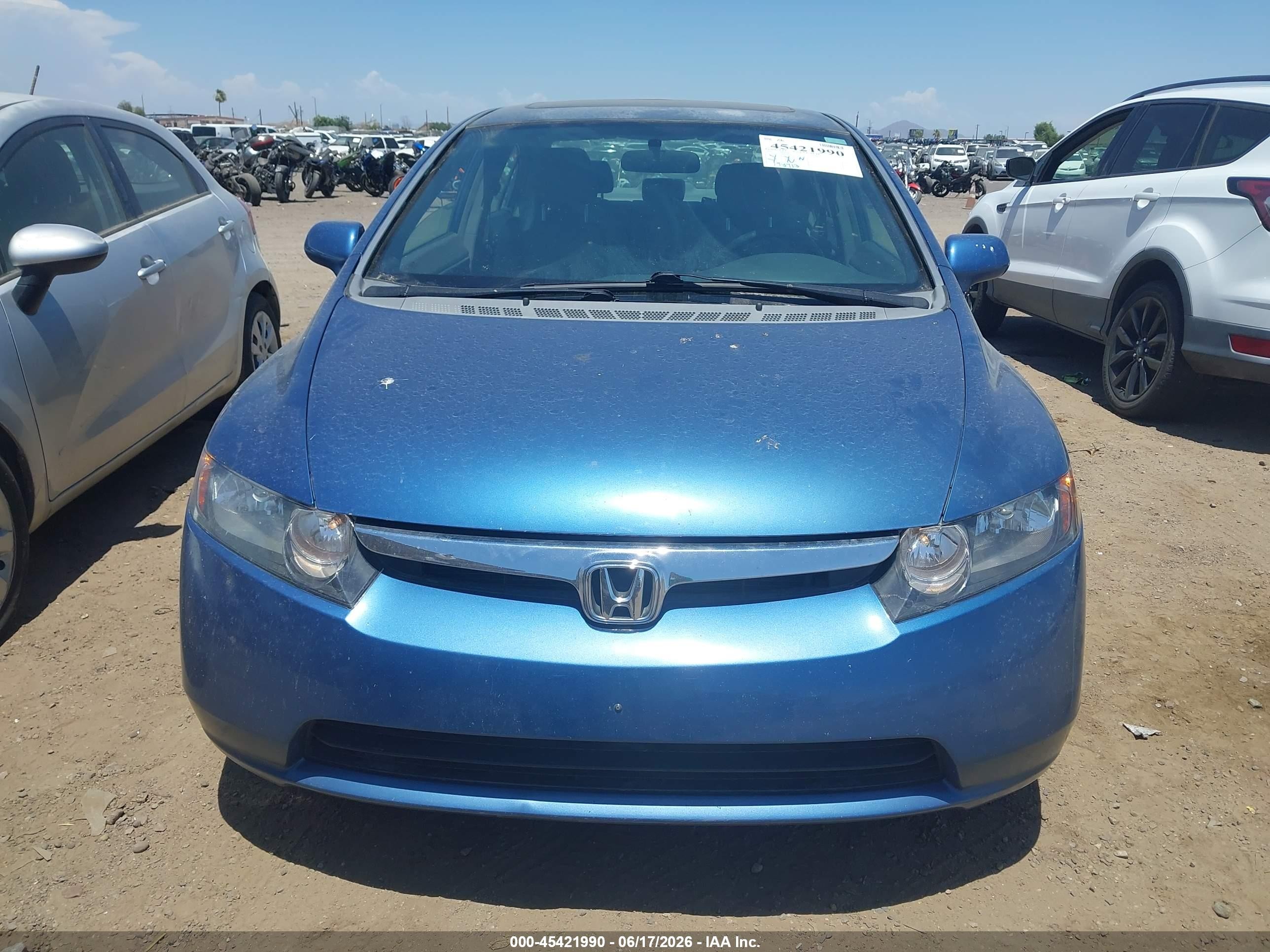 2008 Honda Civic Ex-l Blue vin: 2HGFA16948H518561