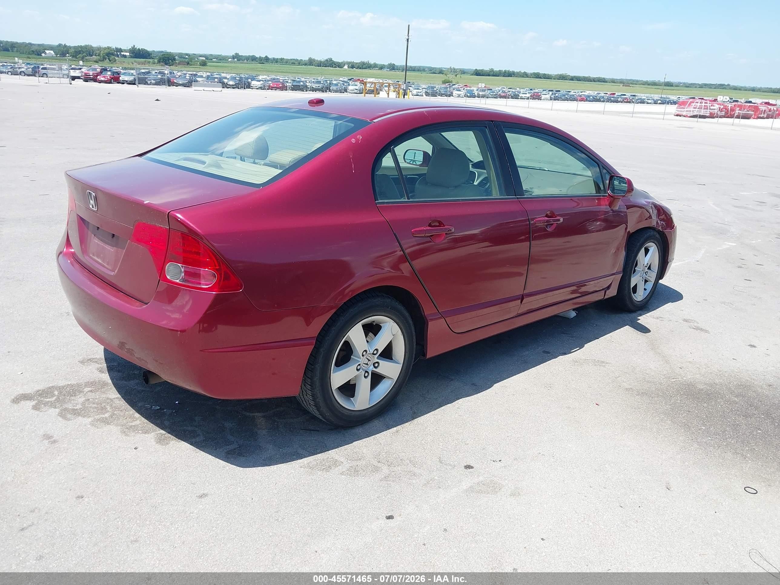 2008 Honda Civic Ex-l Maroon vin: 2HGFA16948H534839