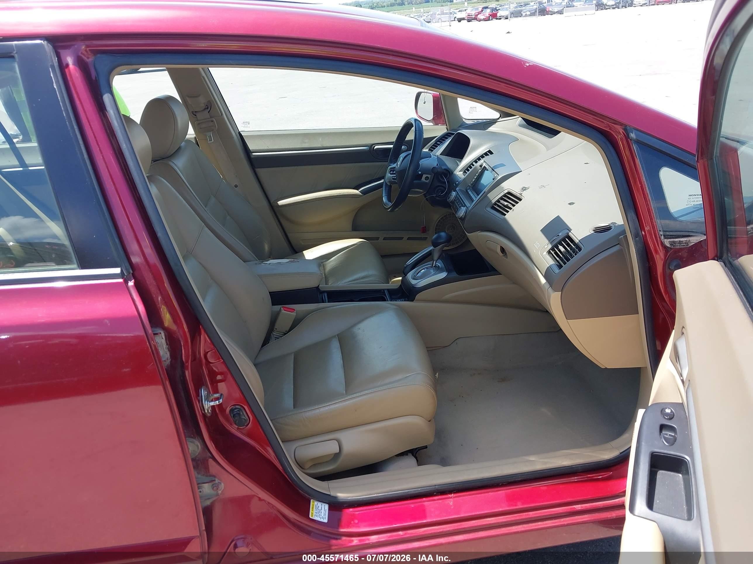 2008 Honda Civic Ex-l Maroon vin: 2HGFA16948H534839