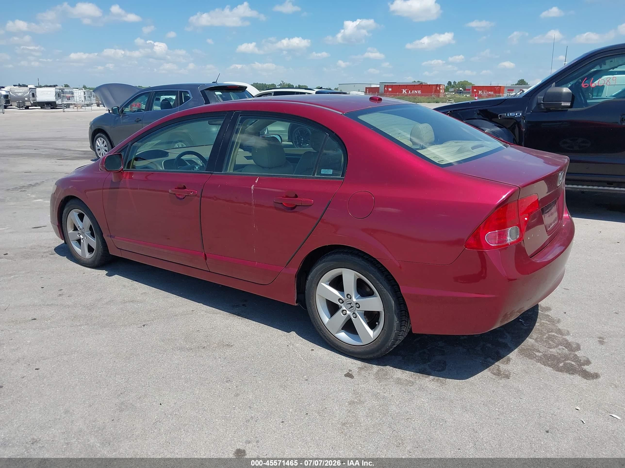 2008 Honda Civic Ex-l Maroon vin: 2HGFA16948H534839