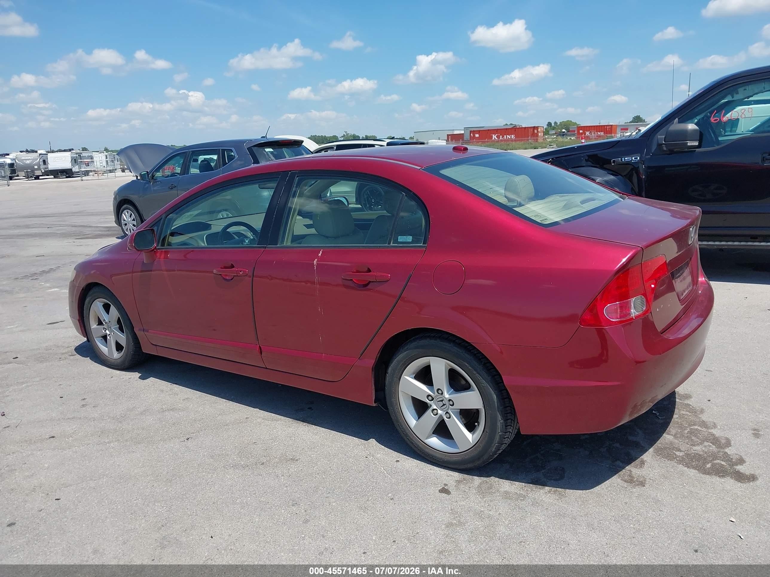 2008 Honda Civic Ex-l Maroon vin: 2HGFA16948H534839