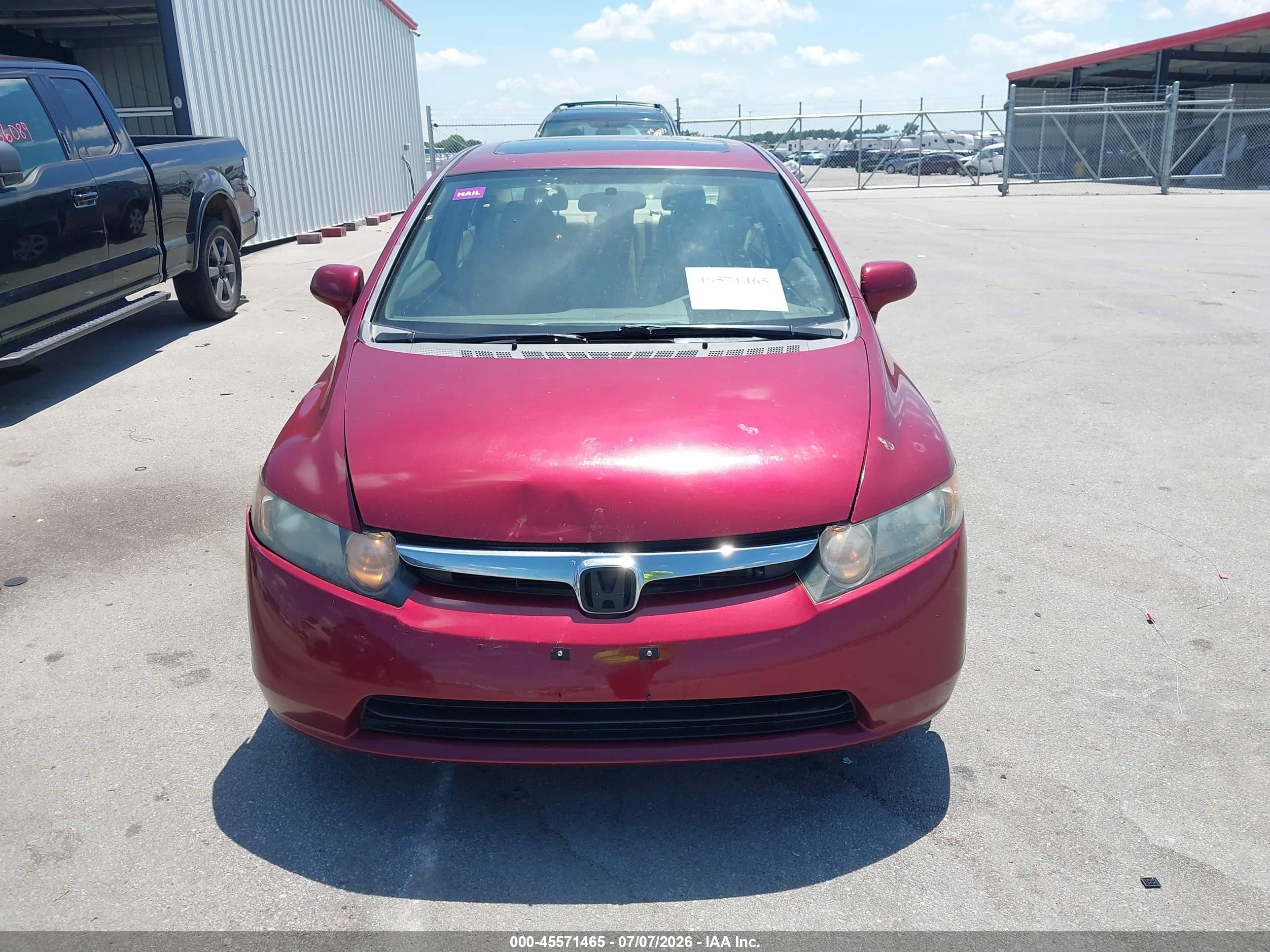 2008 Honda Civic Ex-l Maroon vin: 2HGFA16948H534839