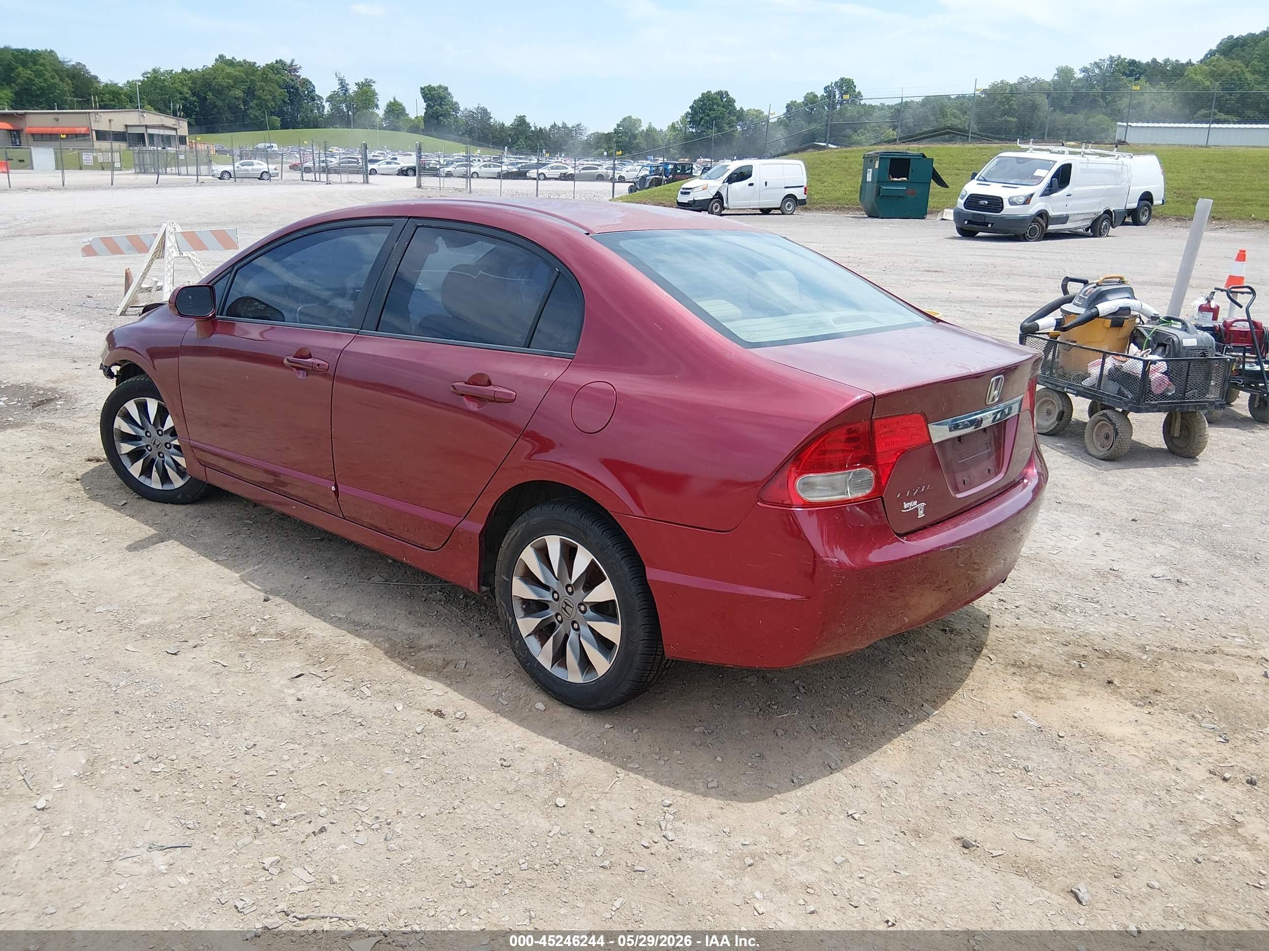 2009 Honda Civic Ex-l Красный vin: 2HGFA16949H343424