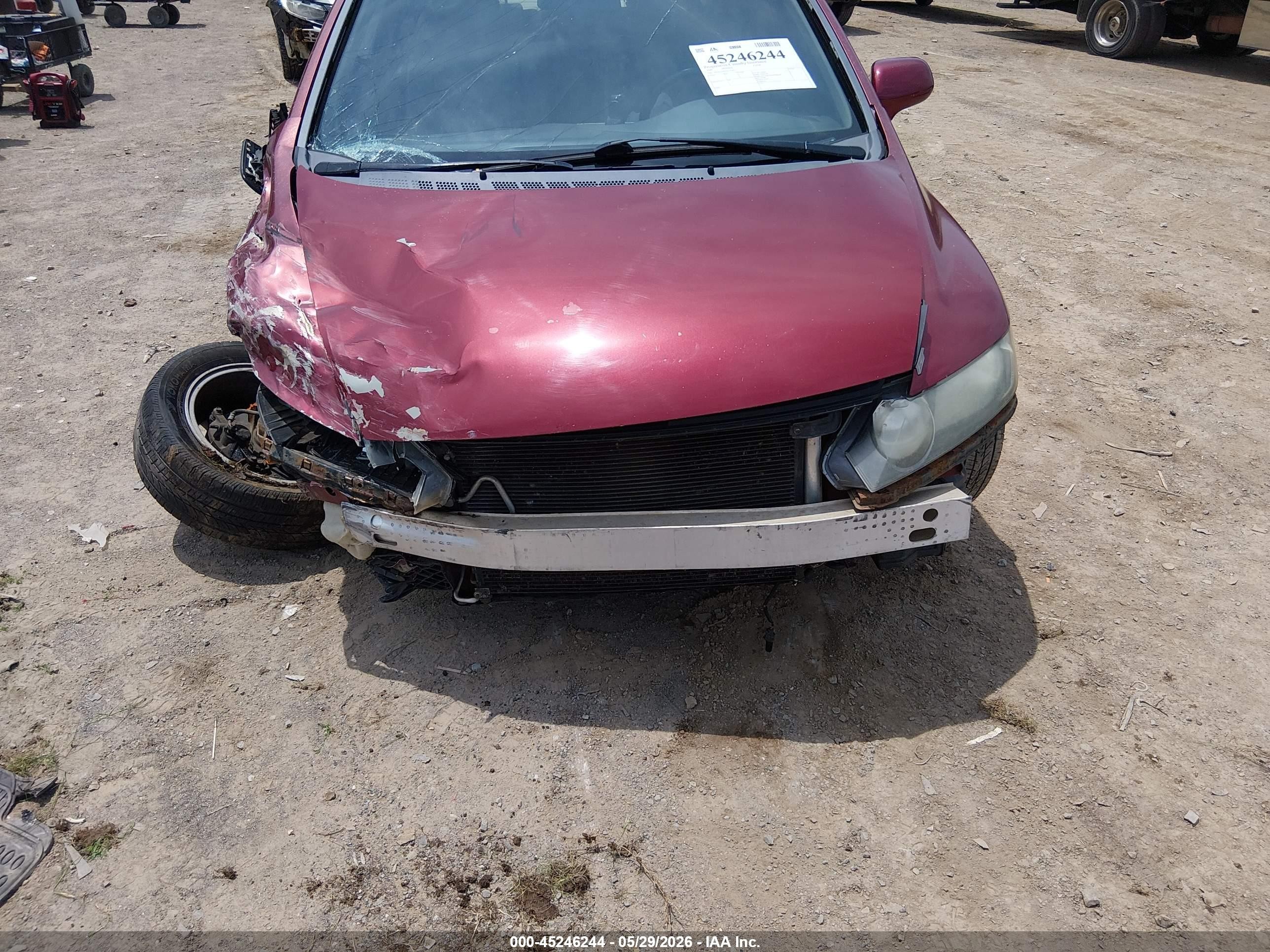 2009 Honda Civic Ex-l Красный vin: 2HGFA16949H343424