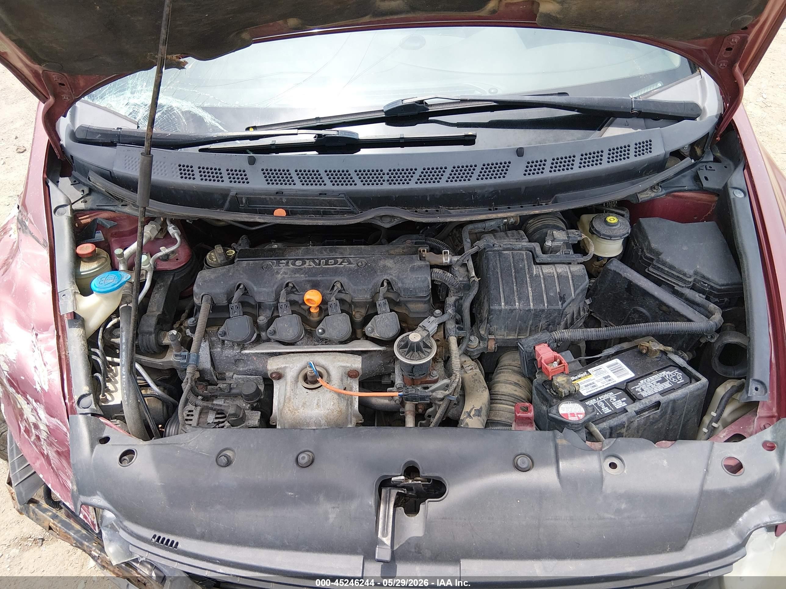 2009 Honda Civic Ex-l Красный vin: 2HGFA16949H343424