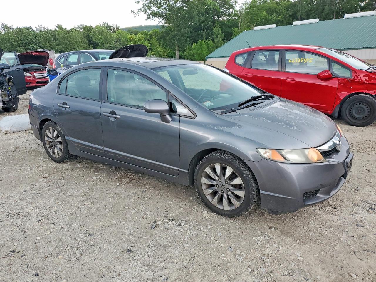 2009 Honda Civic Exl Gray vin: 2HGFA16949H504239