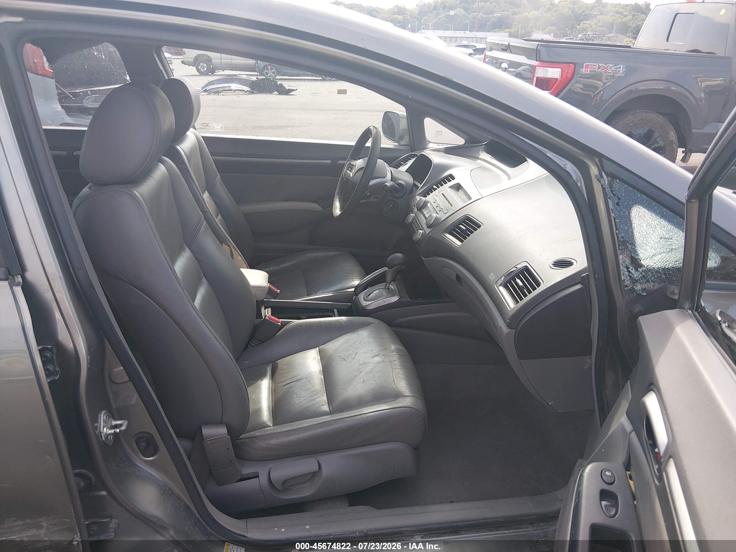 2008 Honda Civic Ex-l Gray vin: 2HGFA16958H329577