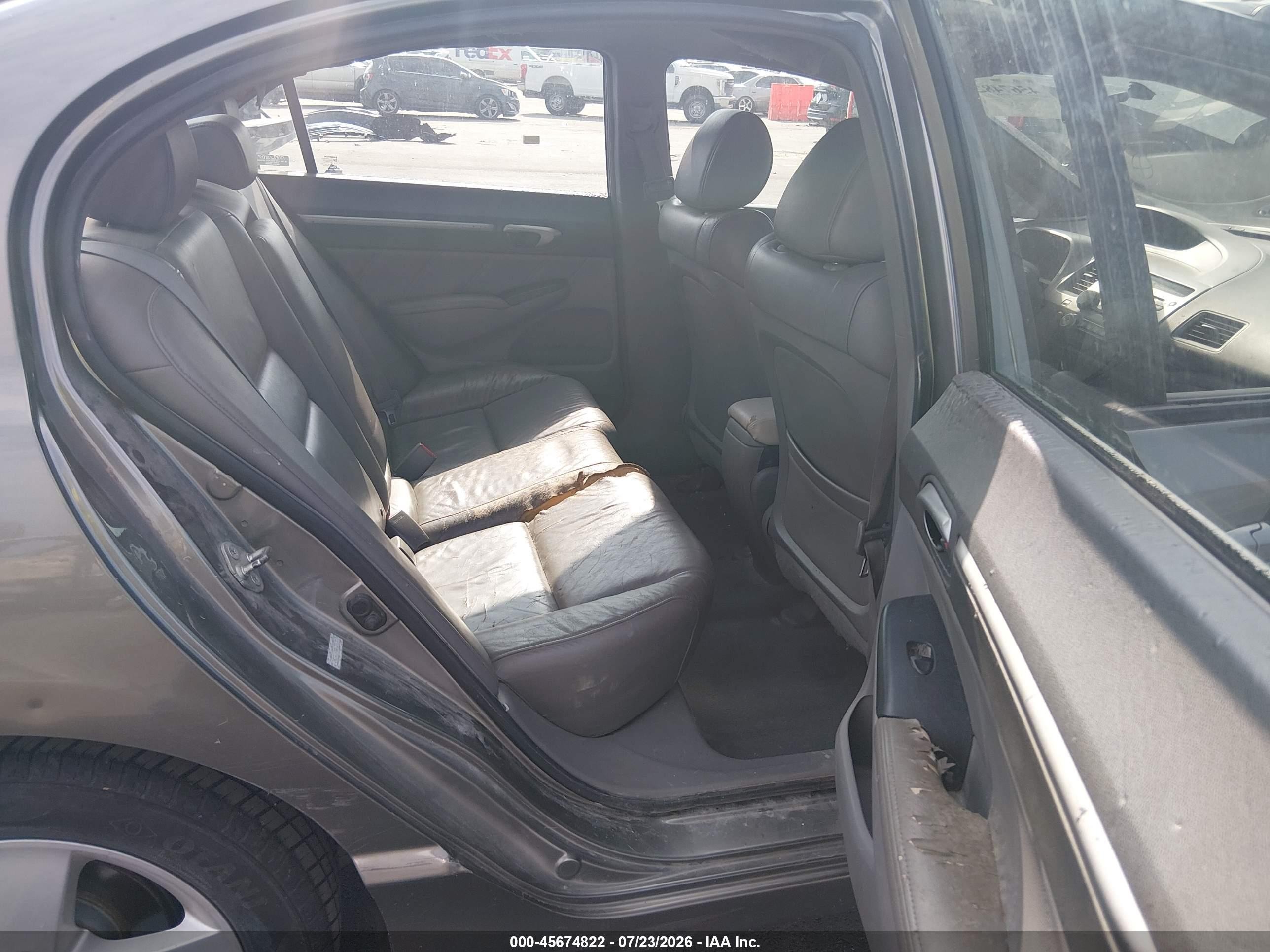 2008 Honda Civic Ex-l Gray vin: 2HGFA16958H329577