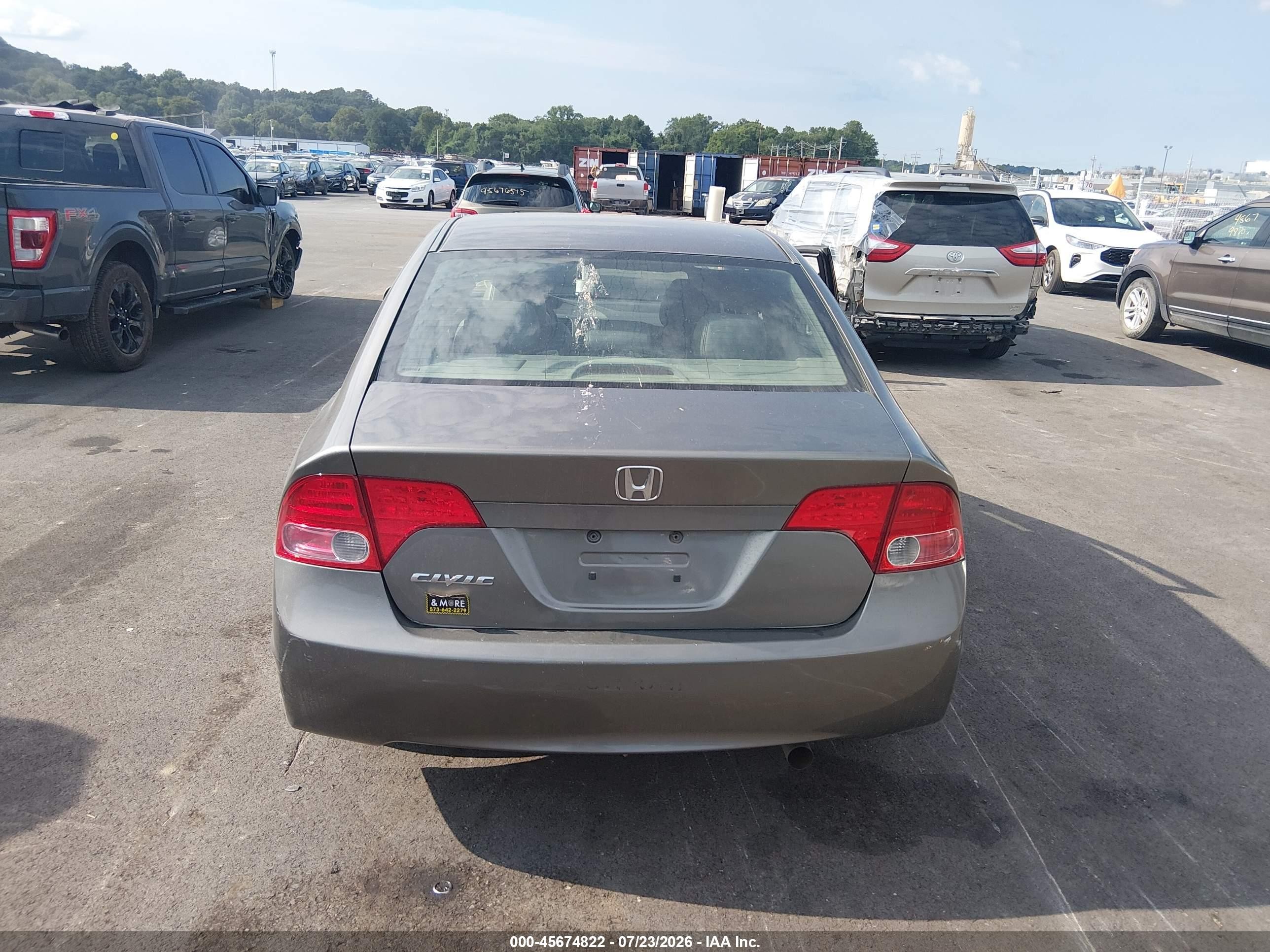 2008 Honda Civic Ex-l Gray vin: 2HGFA16958H329577