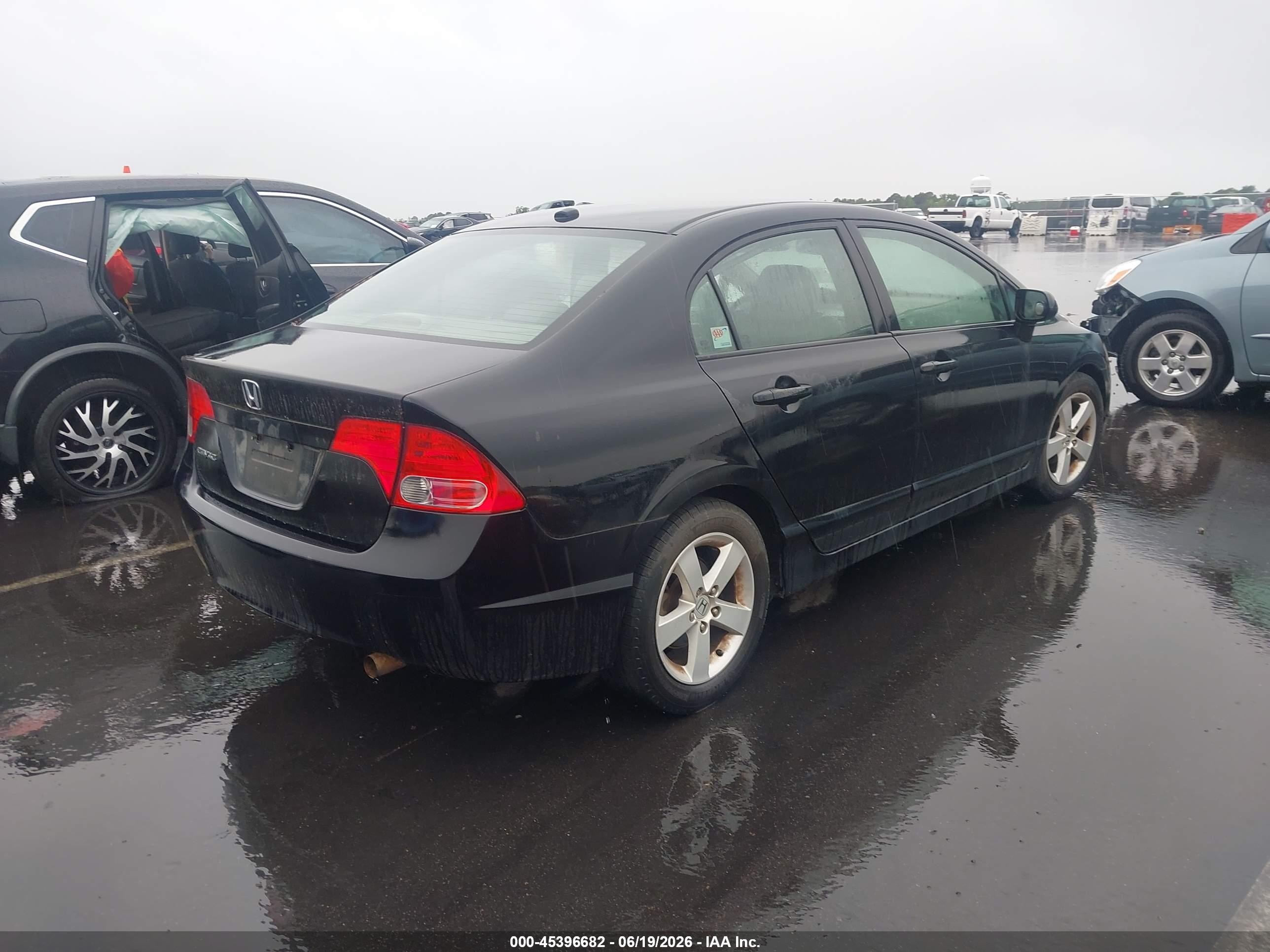 2008 Honda Civic Ex-l Black vin: 2HGFA16958H501543