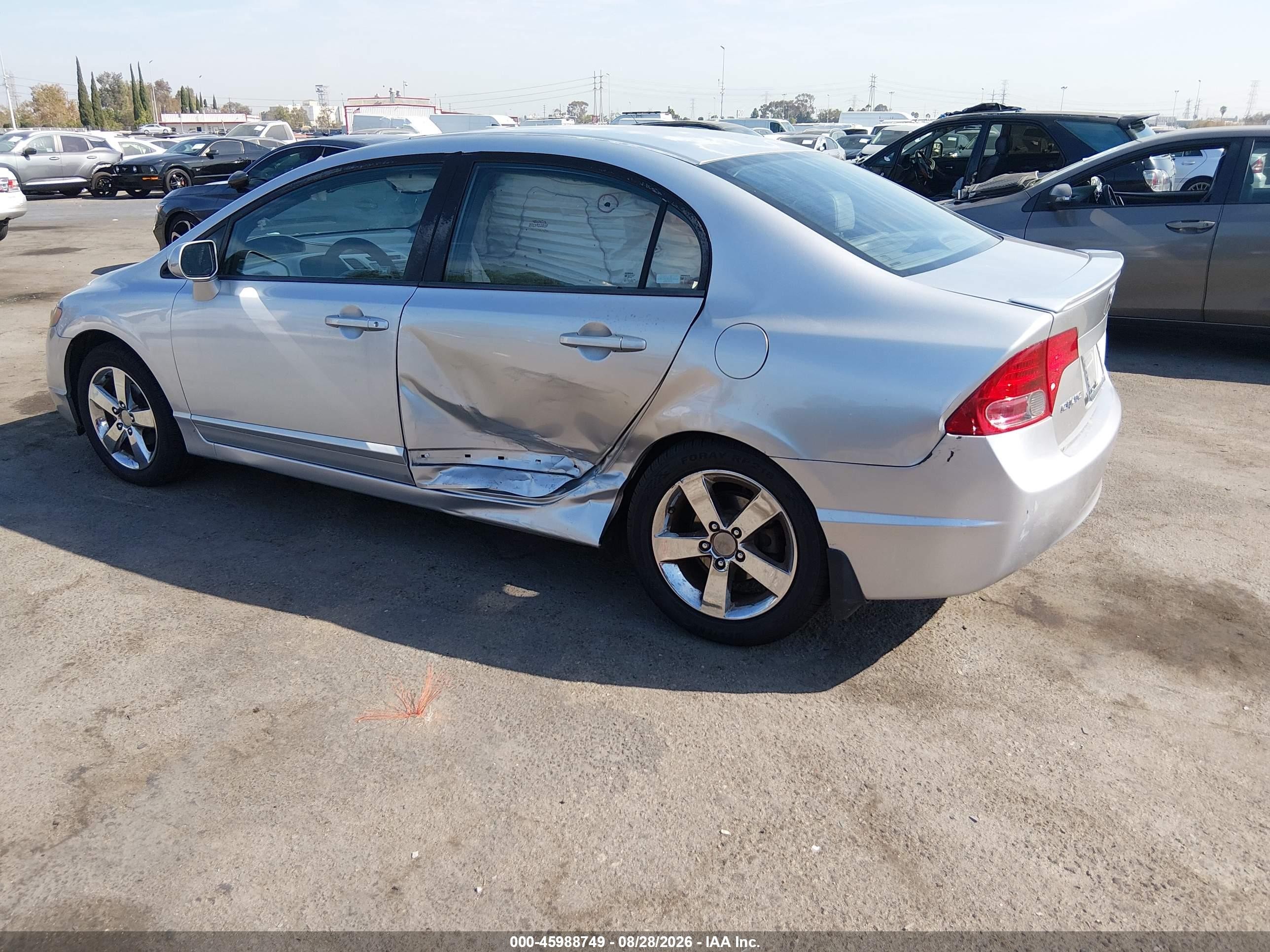 2008 Honda Civic Ex-l Silver vin: 2HGFA16968H512812