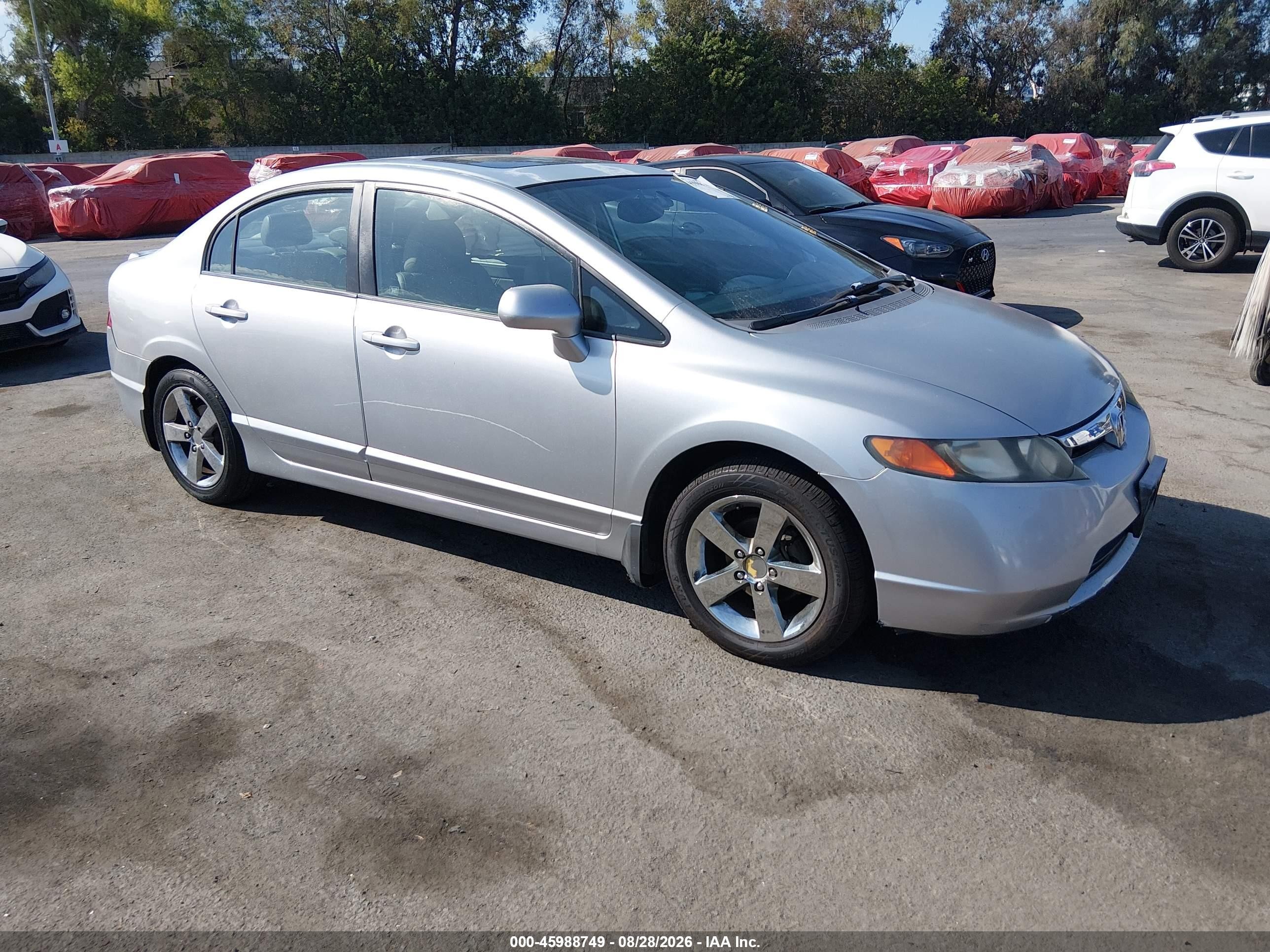 2008 Honda Civic Ex-l Silver vin: 2HGFA16968H512812