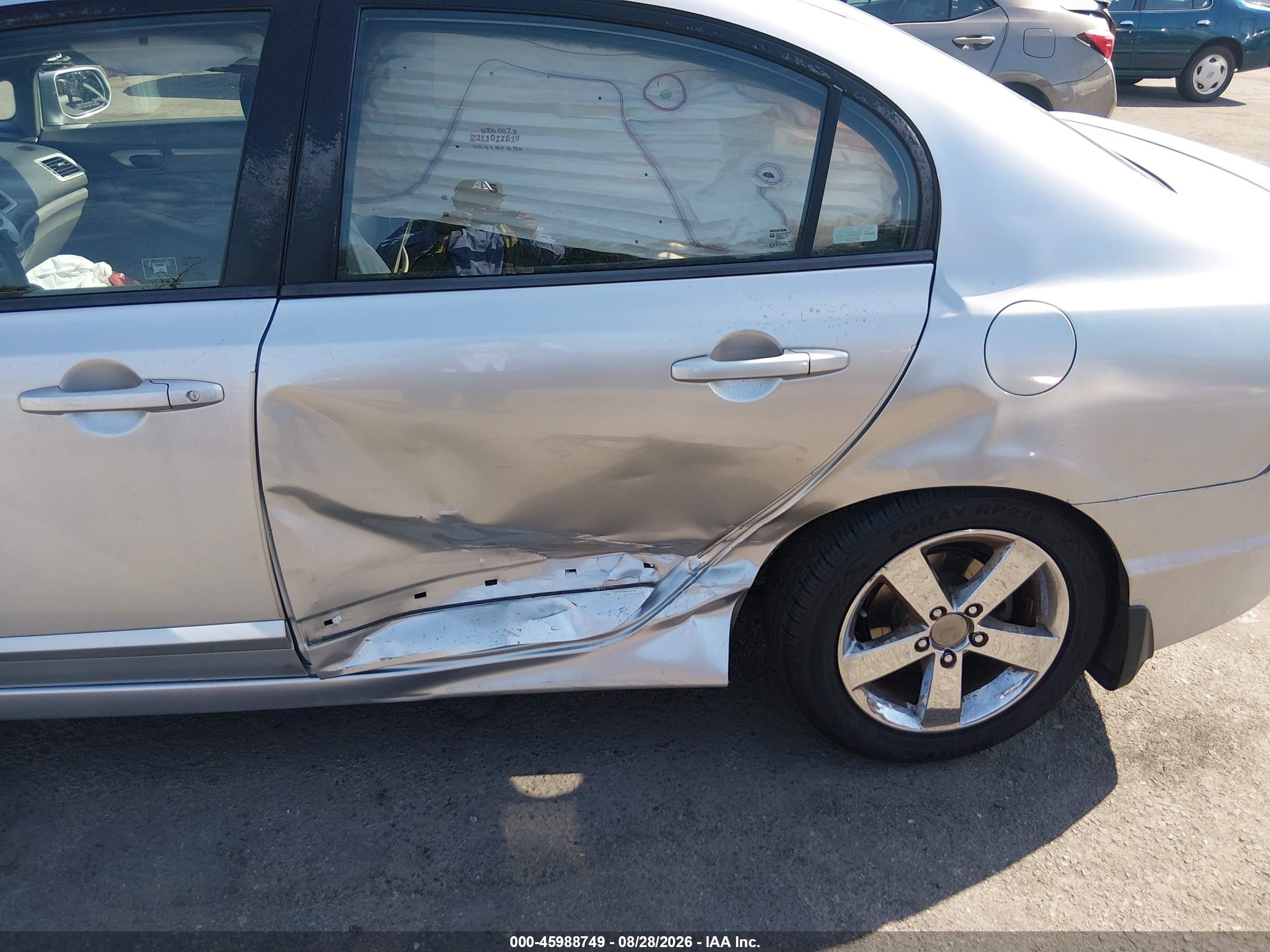 2008 Honda Civic Ex-l Silver vin: 2HGFA16968H512812