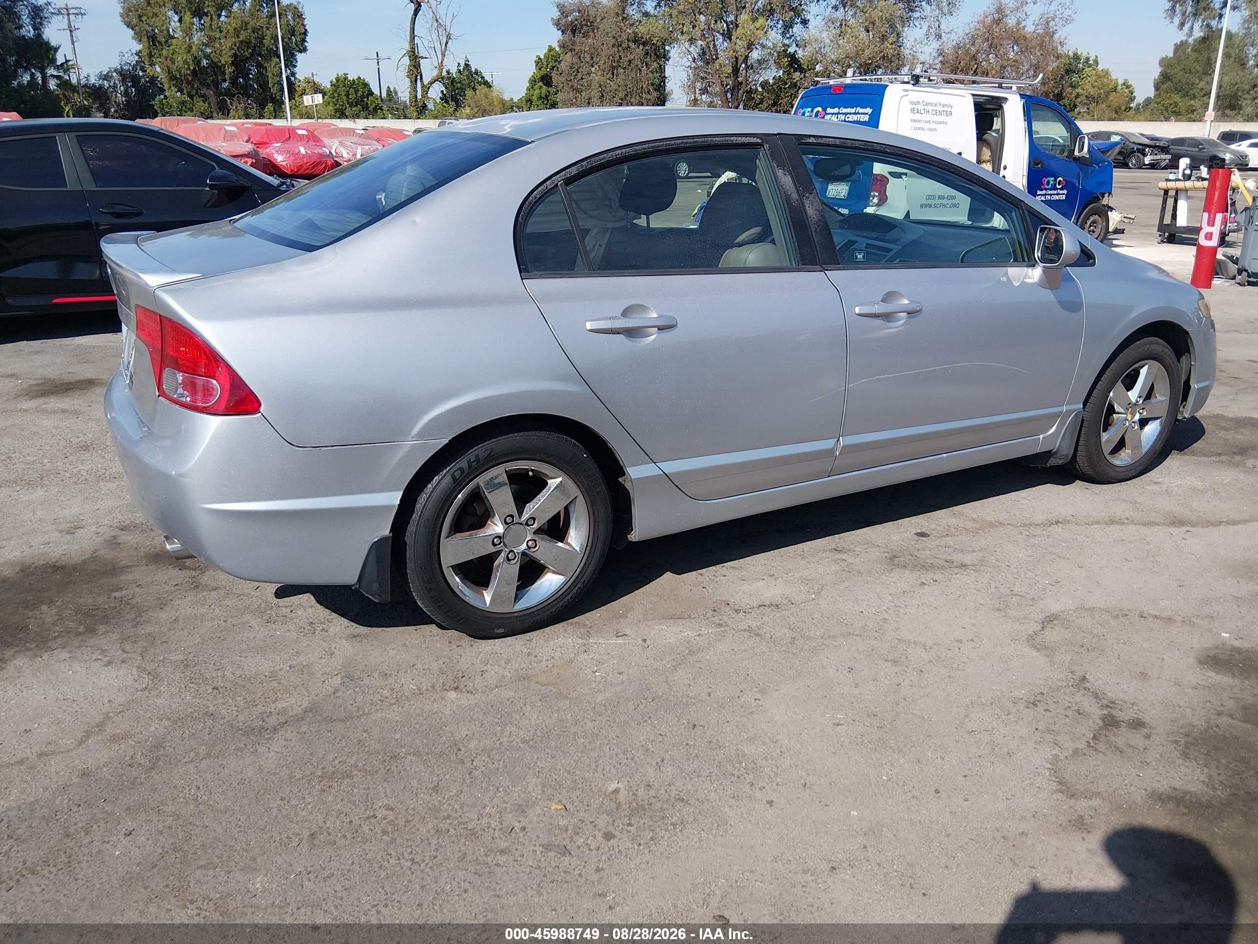2008 Honda Civic Ex-l Silver vin: 2HGFA16968H512812