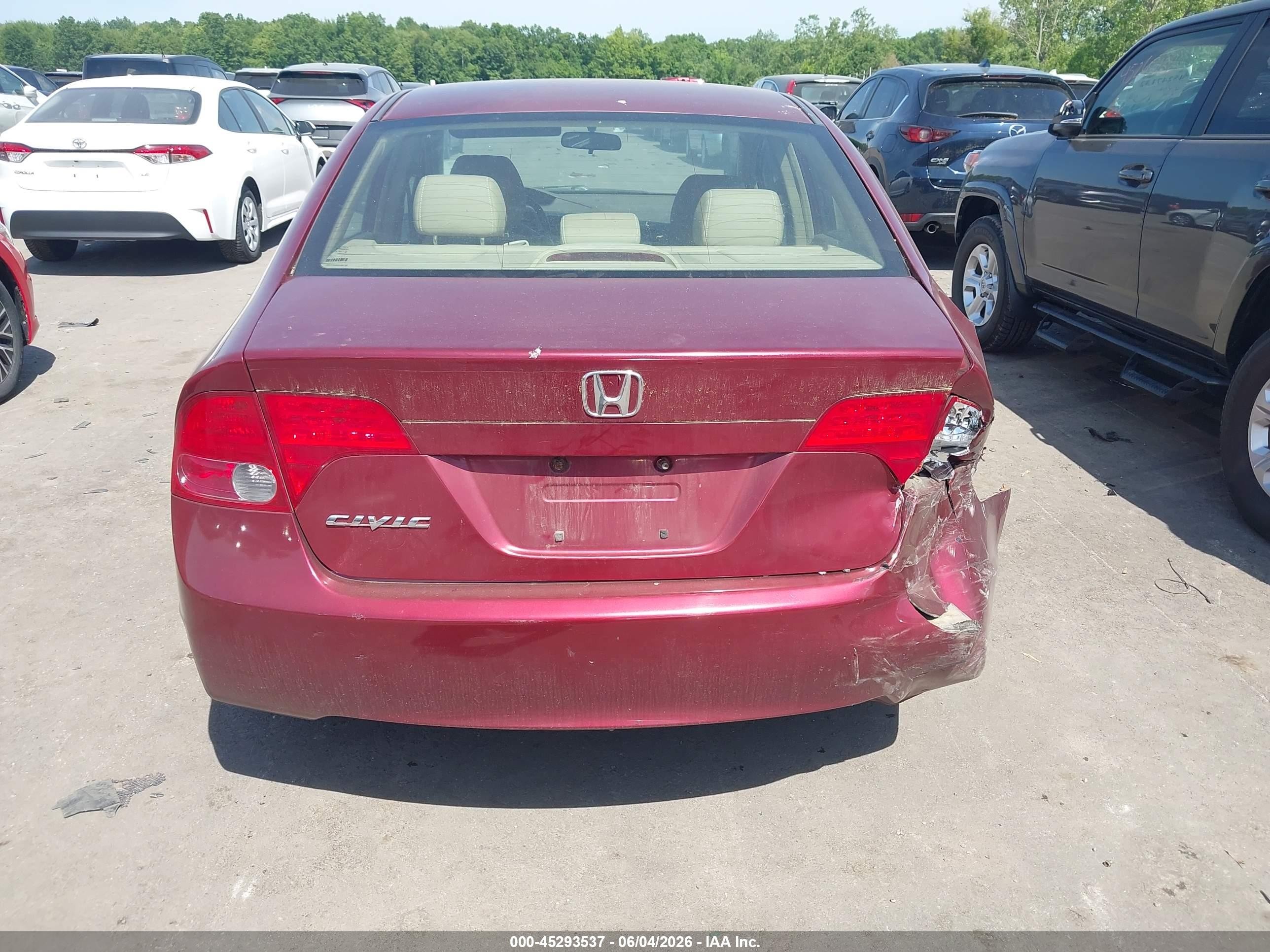 2008 Honda Civic Ex-l Red vin: 2HGFA16978H532874
