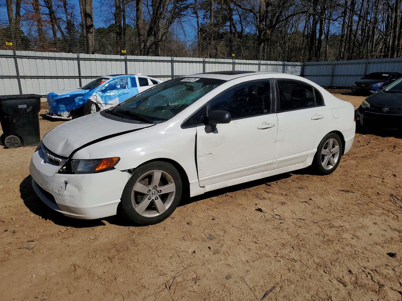 2008 Honda Civic Exl White vin: 2HGFA16978H534107