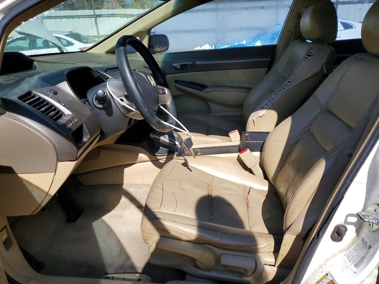 2008 Honda Civic Exl White vin: 2HGFA16978H534107