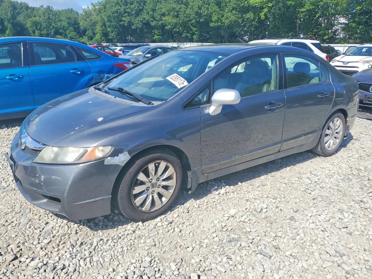 2009 Honda Civic Exl Gray vin: 2HGFA16979H334460