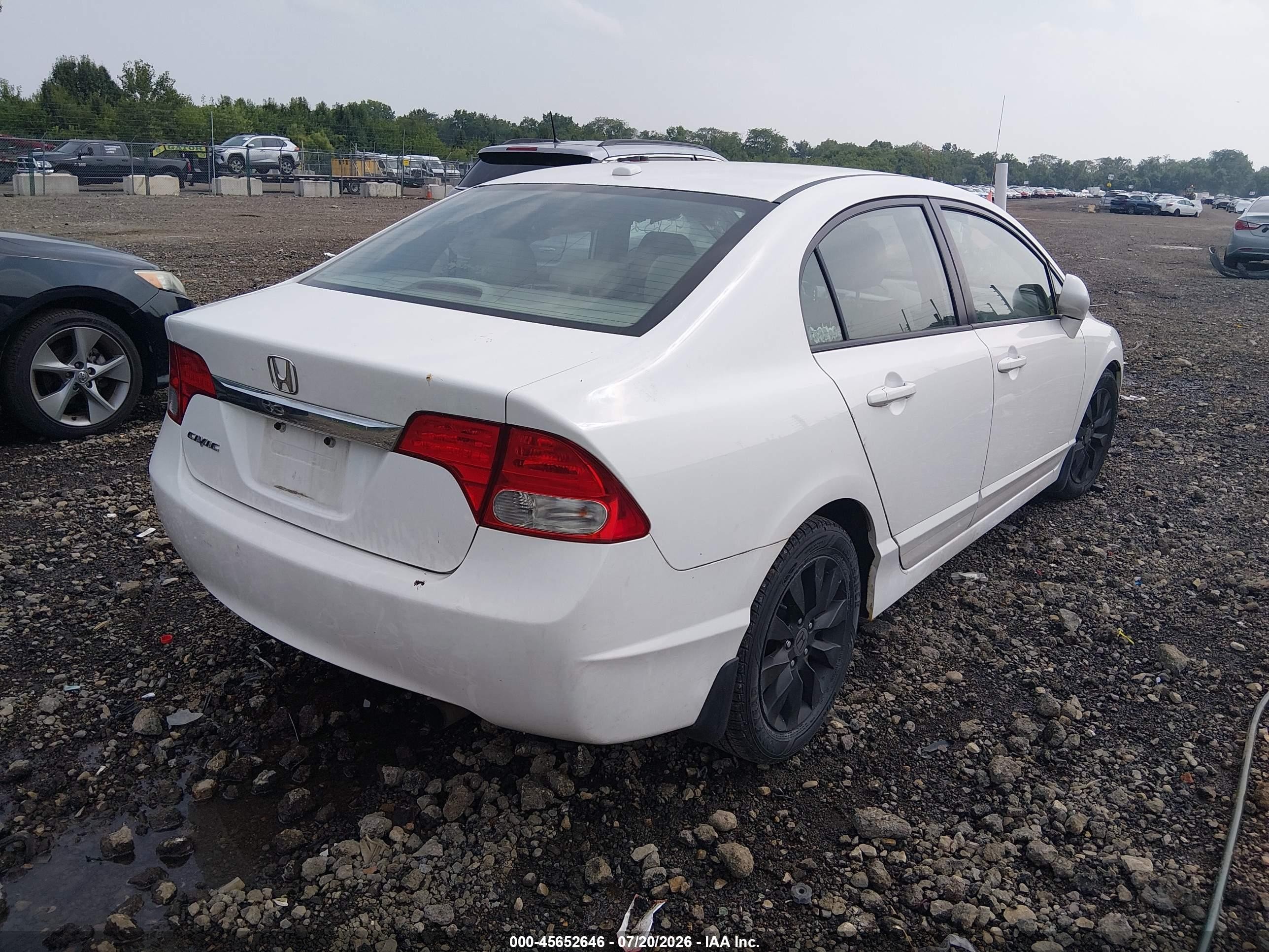 2009 Honda Civic Ex-l Белый vin: 2HGFA16979H340985