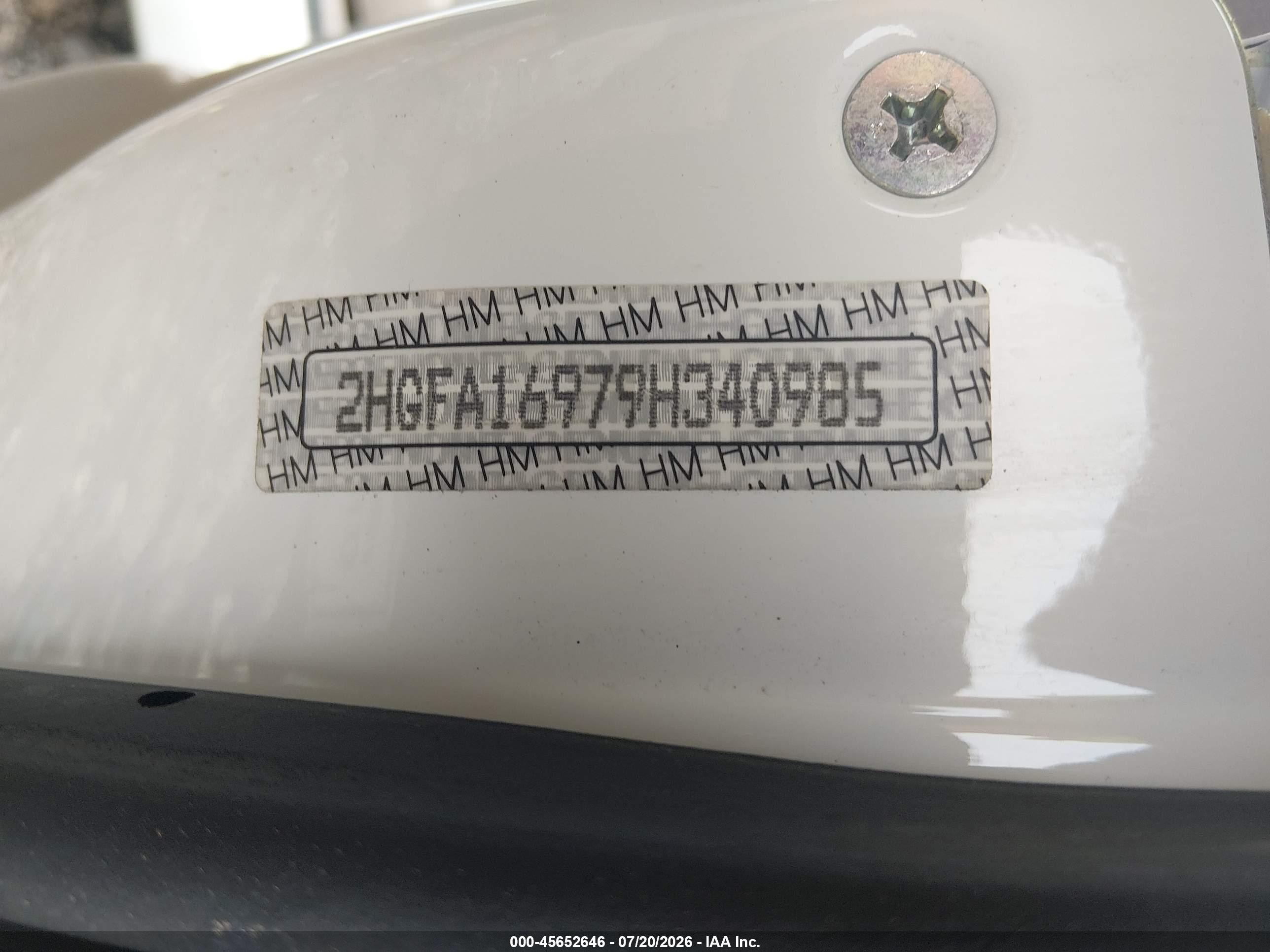 2009 Honda Civic Ex-l Белый vin: 2HGFA16979H340985