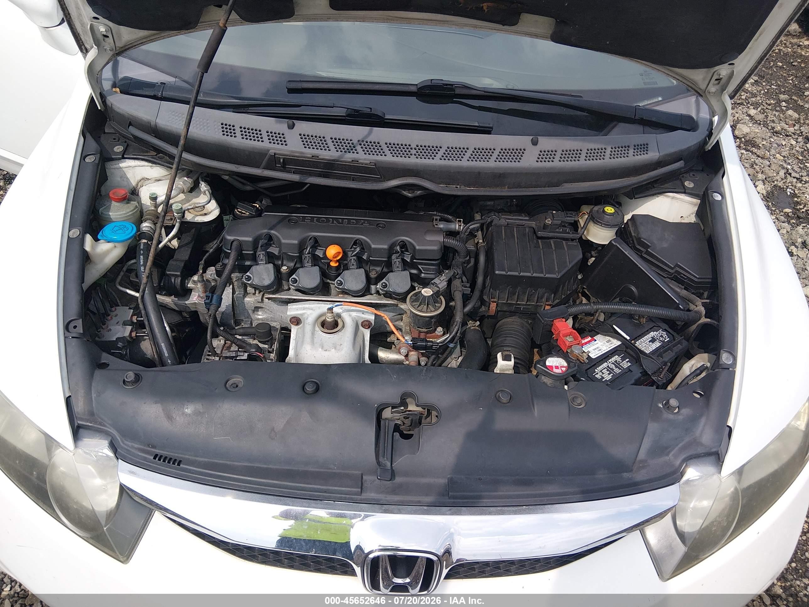 2009 Honda Civic Ex-l Белый vin: 2HGFA16979H340985