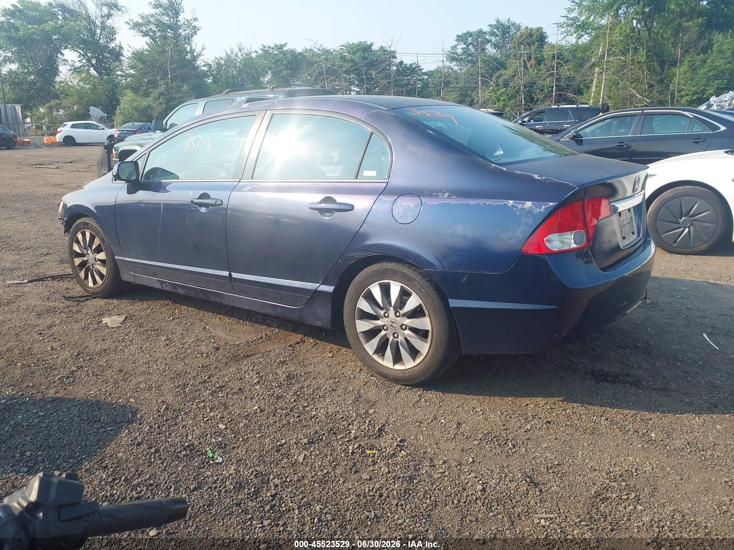2009 Honda Civic Ex-l Blue vin: 2HGFA16979H512223