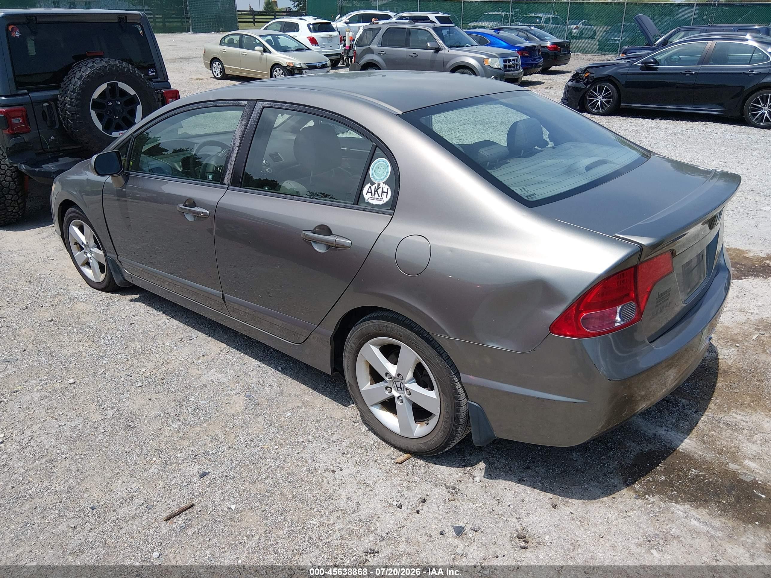 2008 Honda Civic Ex-l Gray vin: 2HGFA16988H333171