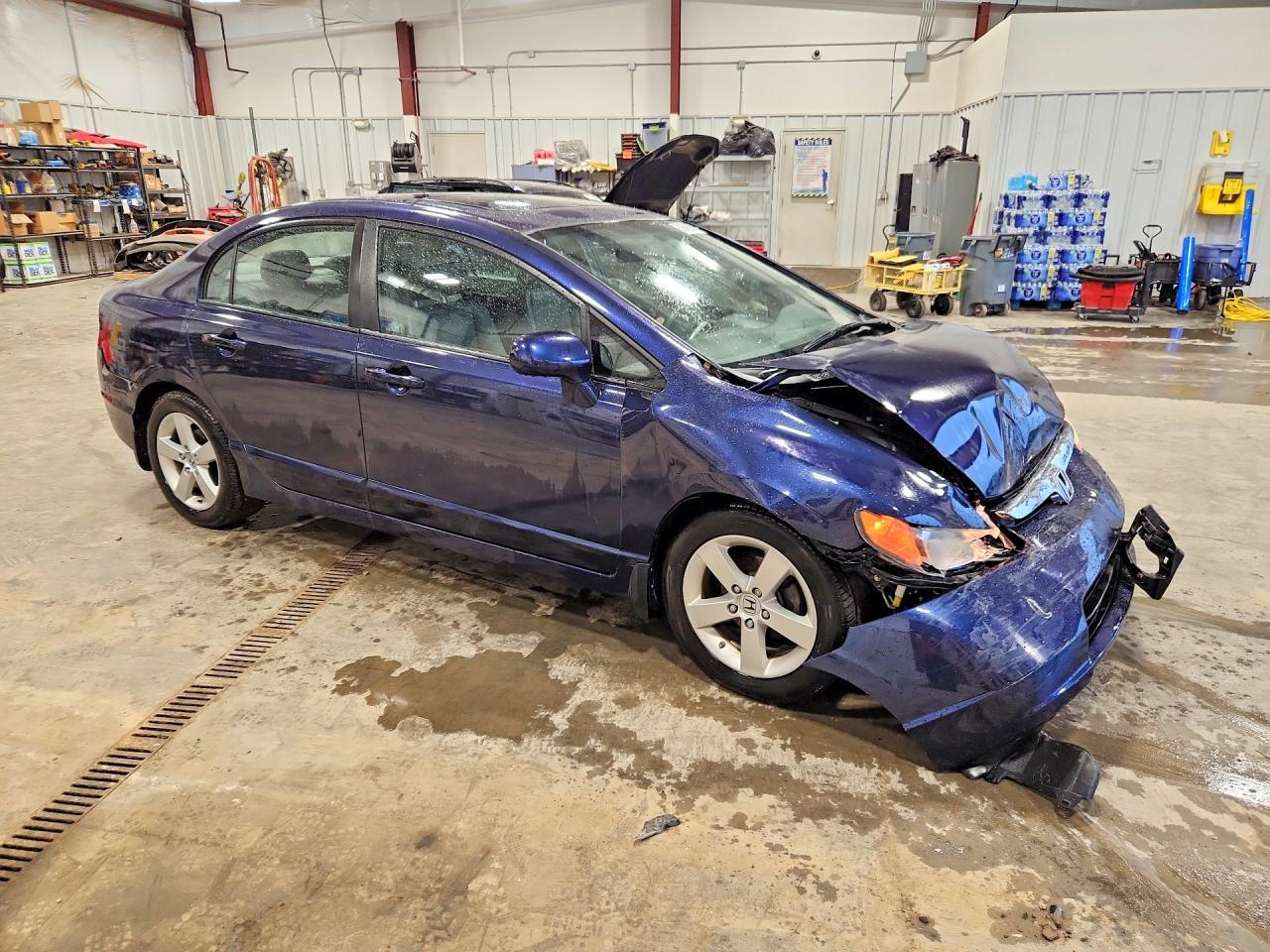 2008 Honda Civic Exl Синий vin: 2HGFA16988H523567