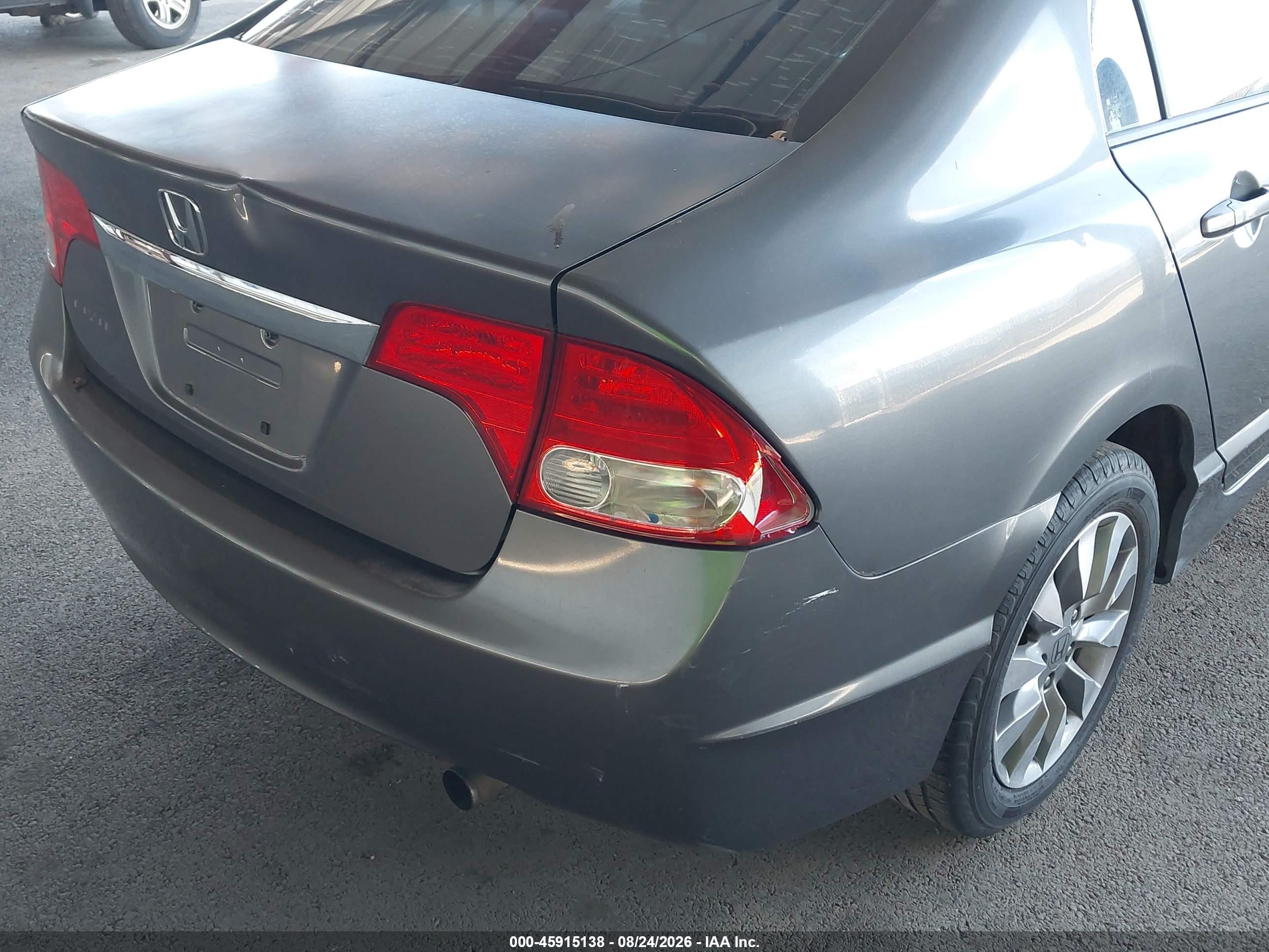2009 Honda Civic Ex-l Серый vin: 2HGFA16989H353180