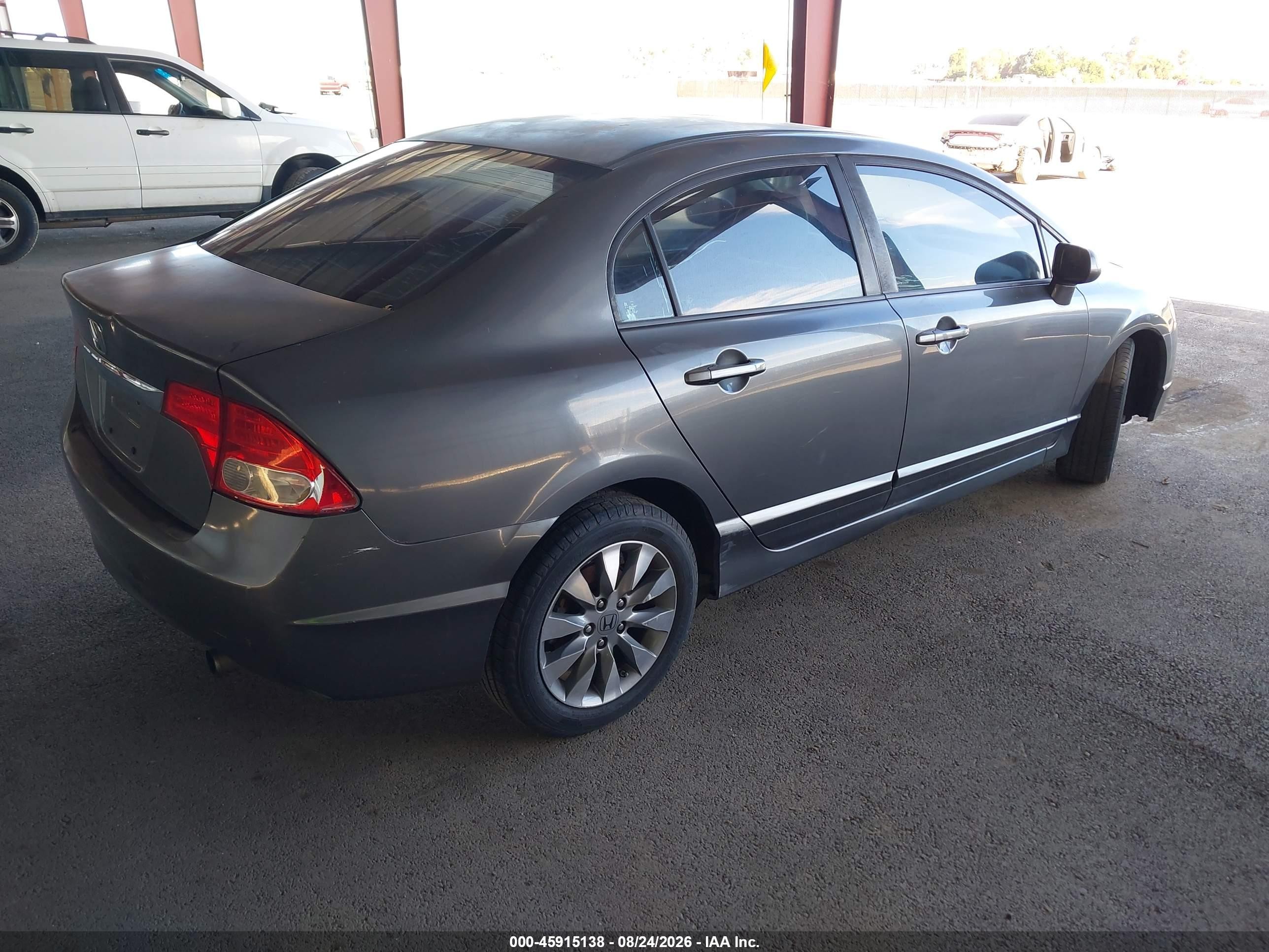 2009 Honda Civic Ex-l Серый vin: 2HGFA16989H353180