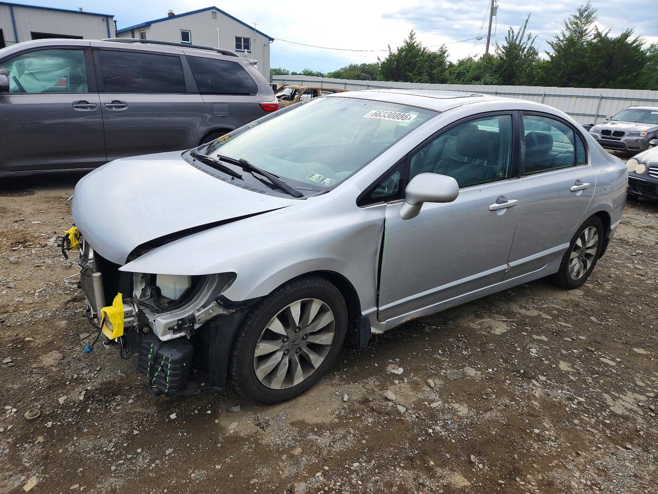 2009 Honda Civic Exl Silver vin: 2HGFA16989H516314