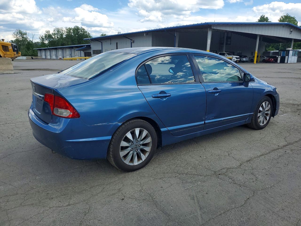 2009 Honda Civic Exl Синий vin: 2HGFA16989H520427