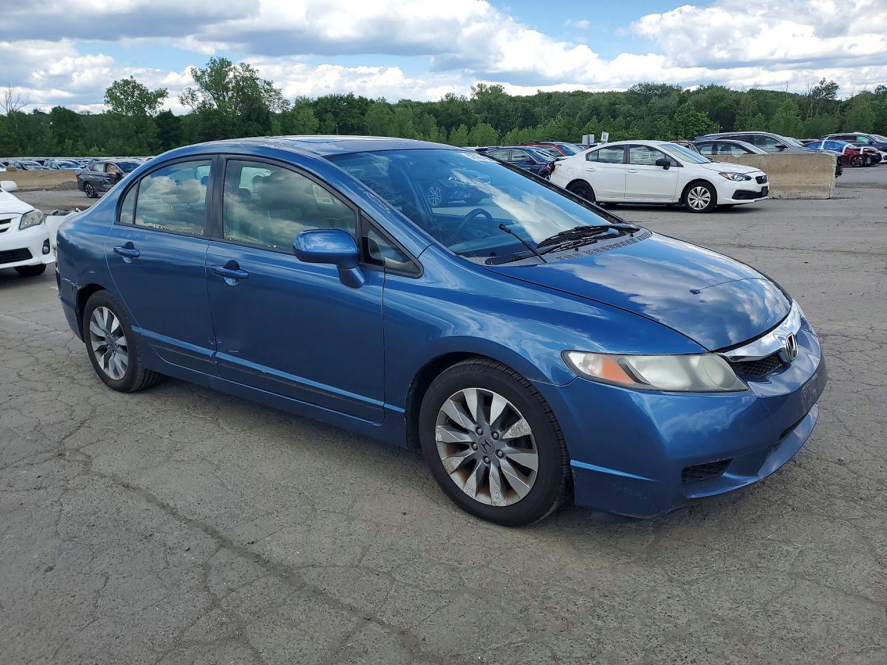 2009 Honda Civic Exl Синий vin: 2HGFA16989H520427