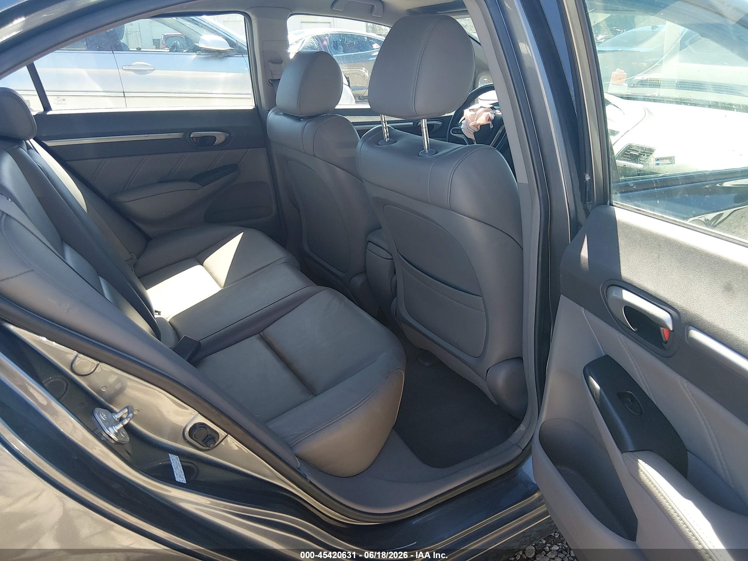 2009 Honda Civic Ex-l Gray vin: 2HGFA16999H344455