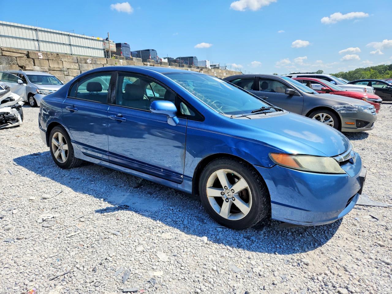 2008 Honda Civic Exl Blue vin: 2HGFA169X8H521237