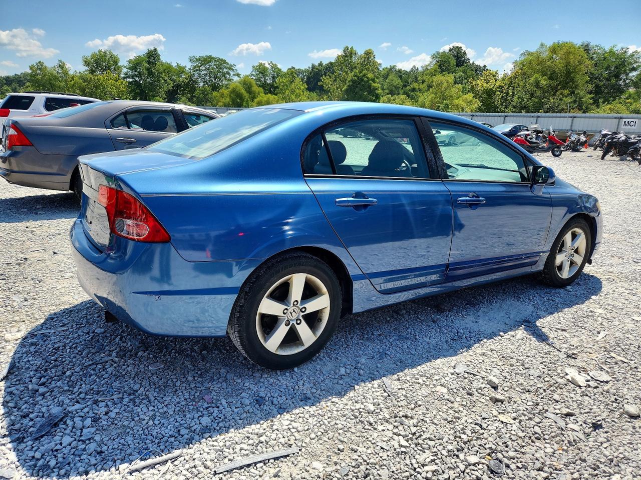 2008 Honda Civic Exl Blue vin: 2HGFA169X8H521237