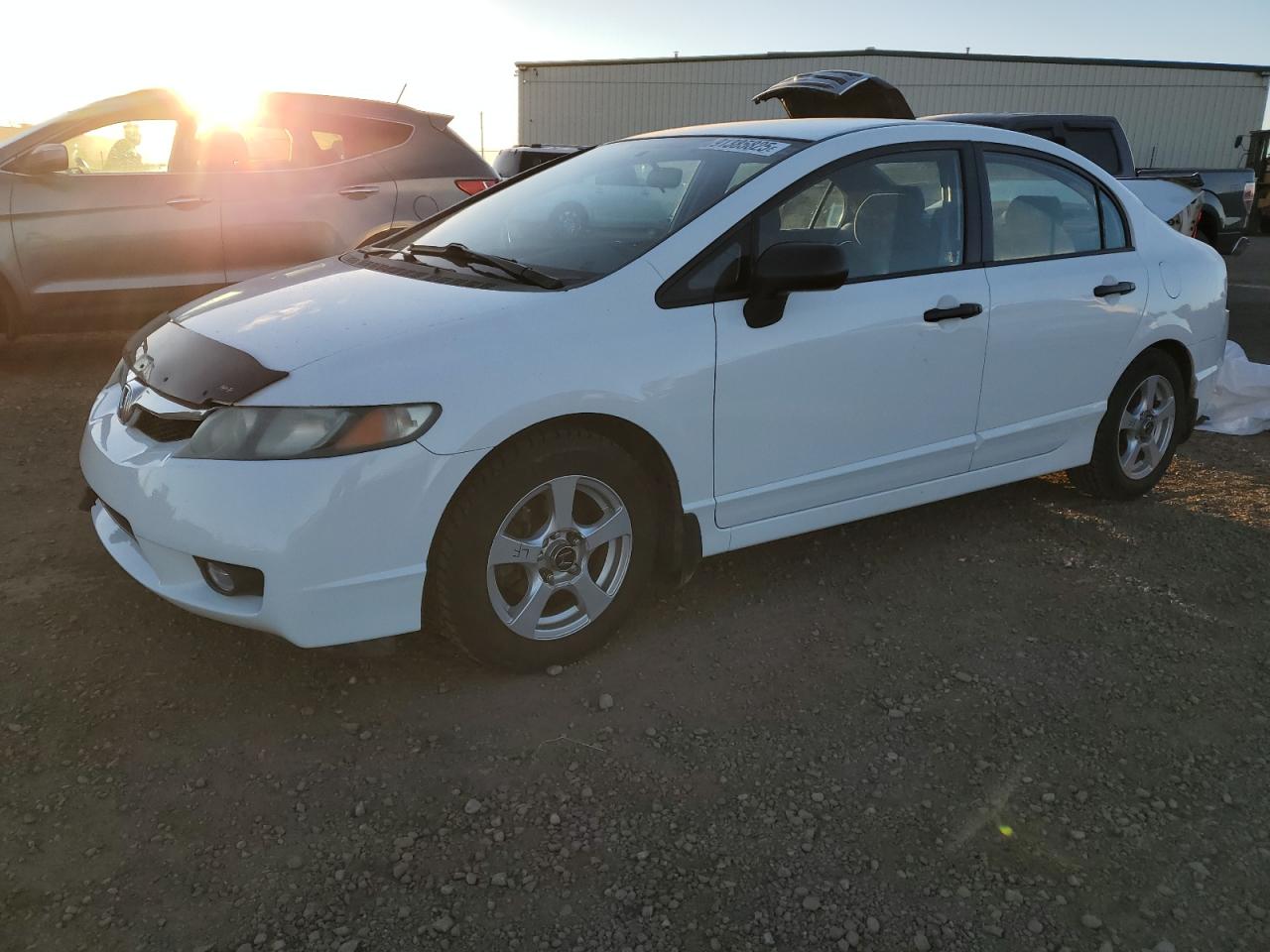 2010 Honda Civic Dx White vin: 2HGFA1E22AH002287