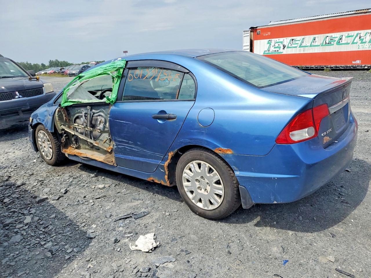 2010 Honda Civic Dx Blue vin: 2HGFA1E26AH030593