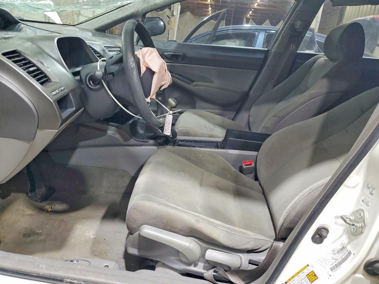 2010 Honda Civic Vp White vin: 2HGFA1E31AH509108
