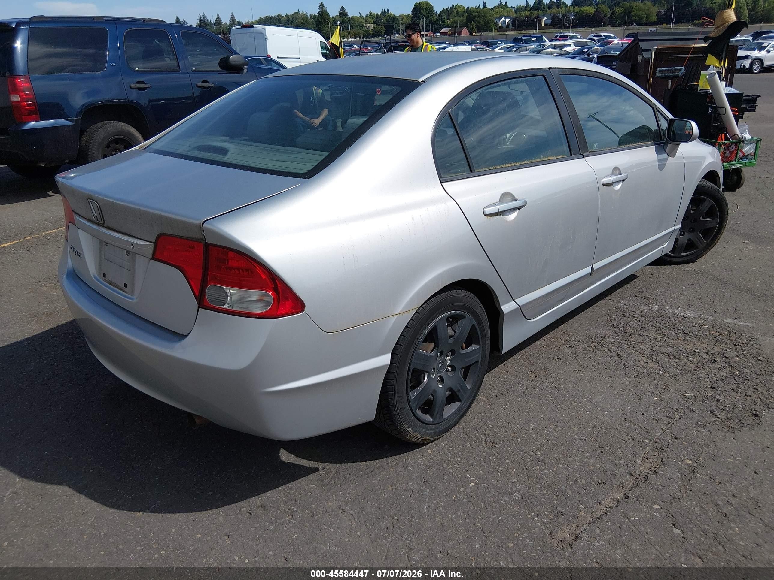 2011 Honda Civic Lx Silver vin: 2HGFA1E51BH526607