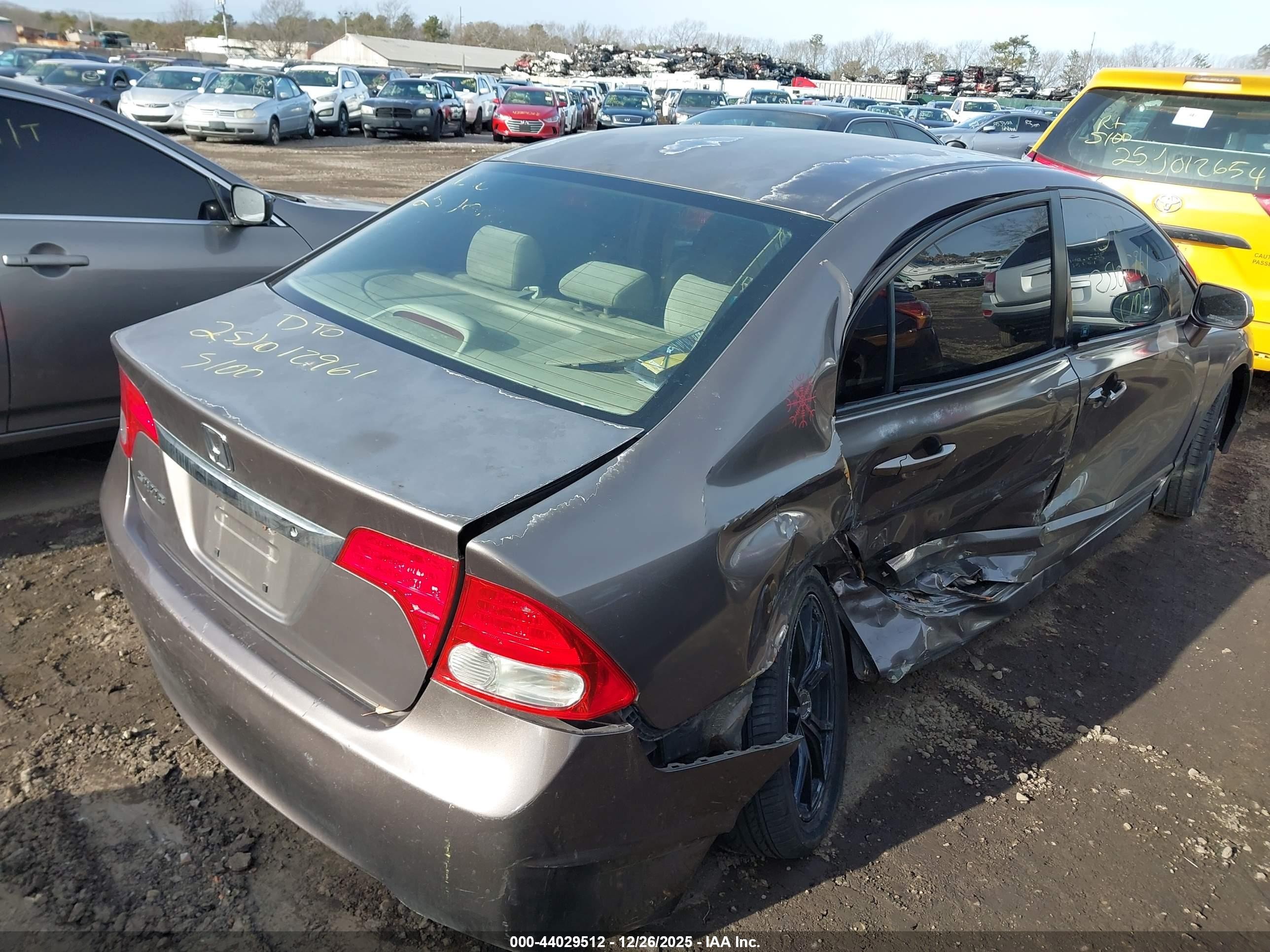 2010 Honda Civic Lx Gray vin: 2HGFA1E53AH532696