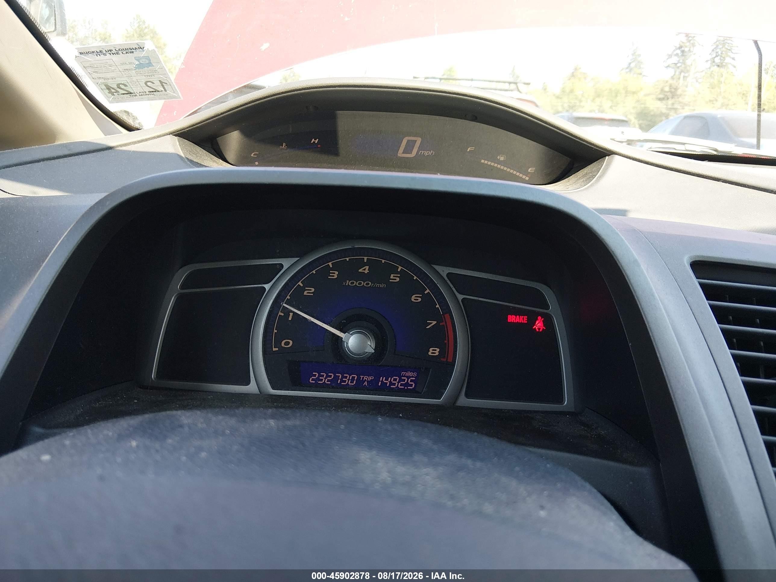 2011 Honda Civic Lx Red vin: 2HGFA1E53BH508139